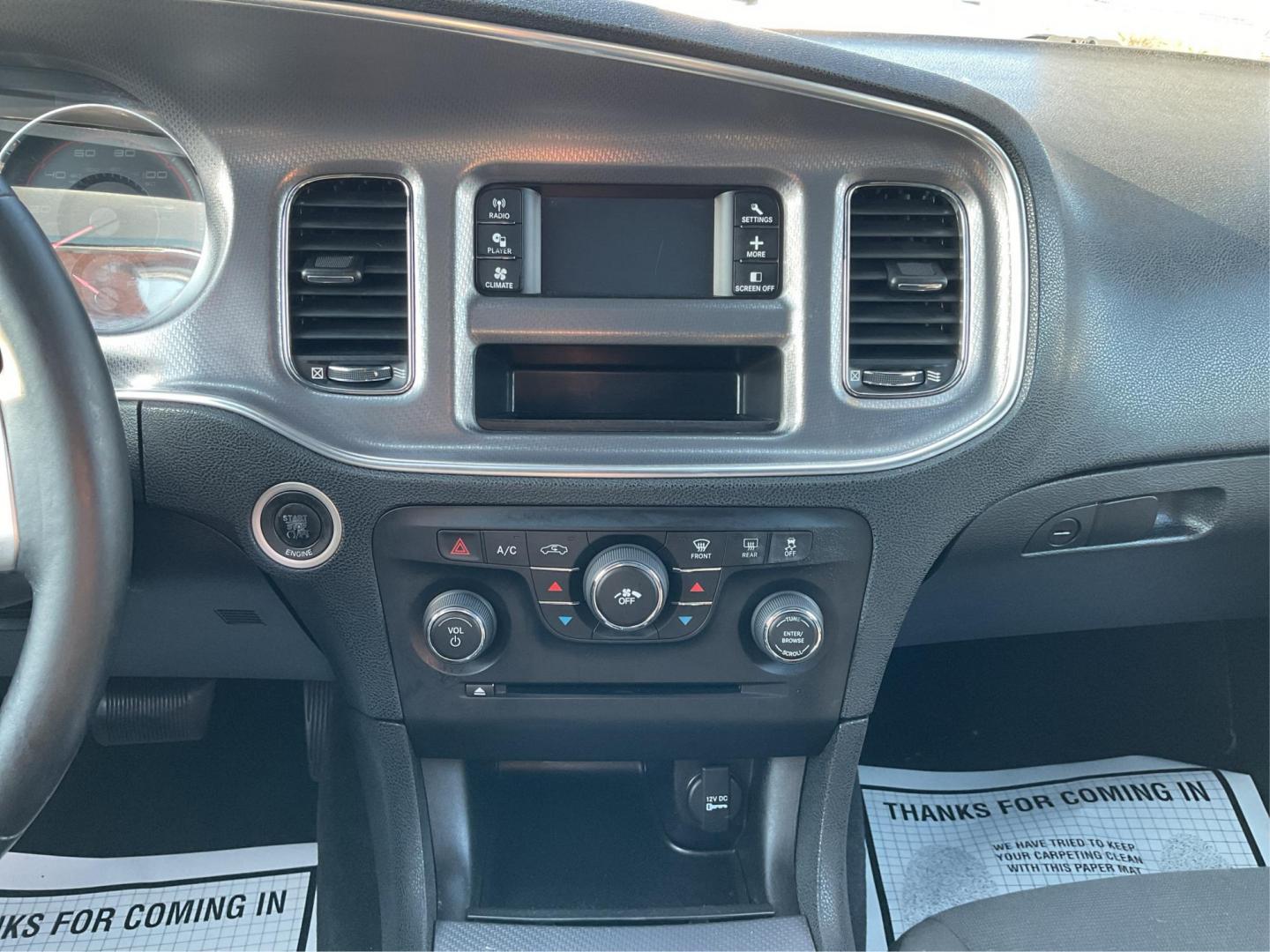 2012 Pitch Black Dodge Charger SE (2C3CDXBGXCH) with an 3.6L V6 DOHC 24V engine, 5-Speed Automatic transmission, located at 401 Woodman Dr, Riverside, OH, 45431, (937) 908-9800, 39.760899, -84.123421 - 2012 Dodge Charger SE - Photo#12