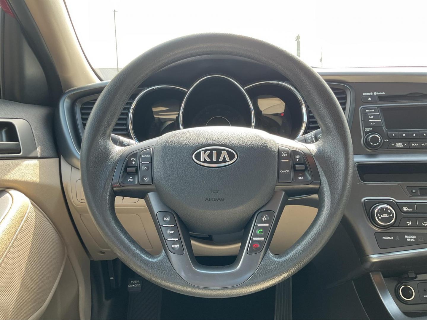 2012 Spicy Red Metallic Kia Optima LX AT (5XXGM4A73CG) with an 2.4L L4 DOHC 16V engine, 6-Speed Automatic transmission, located at 1099 N County Rd 25A, Troy, OH, 45373, (937) 908-9800, 40.057079, -84.212883 - 2012 Kia Optima LX AT - Photo#15