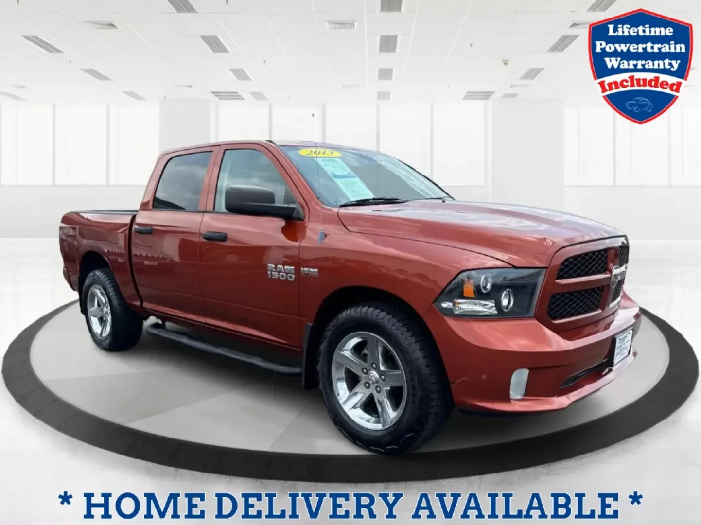 2013 Ram 1500 Express (1C6RR7KT8DS) with an HEMI 5.7L V-8 variable valve control engine, located at 8750 N County Rd 25A, Piqua, OH, 45356, (937) 908-9800, 40.164391, -84.232513 - **Adventure Awaits: Discover the 2013 Ram 1500 at Advantage Car and Credit!**<br /> <br /> If you're looking for a versatile and powerful truck that can seamlessly transition from weekday commutes to weekend adventures, look no further than this stunning 2013 Ram 1500 Express. With its bold Copperhe - Photo#0