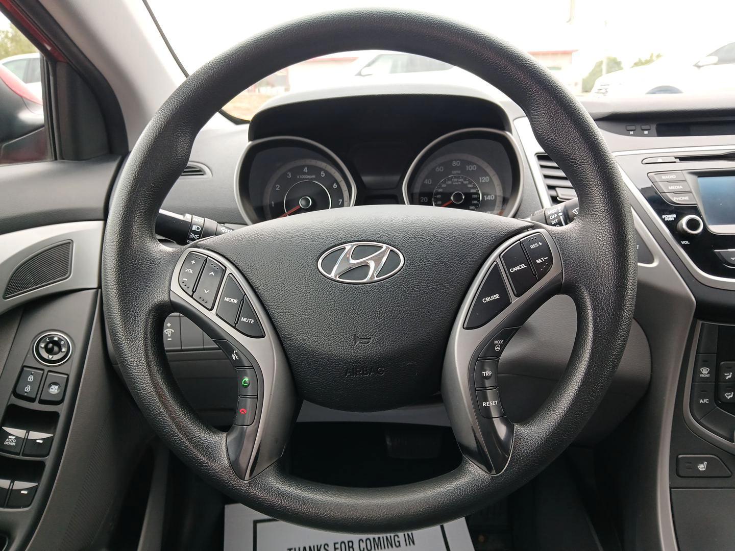 2014 Red Hyundai Elantra SE (KMHDH4AE2EU) with an Other engine, located at 4508 South Dixie Dr, Moraine, OH, 45439, (937) 908-9800, 39.689976, -84.218452 - 2014 Hyundai Elantra SE - Photo#15