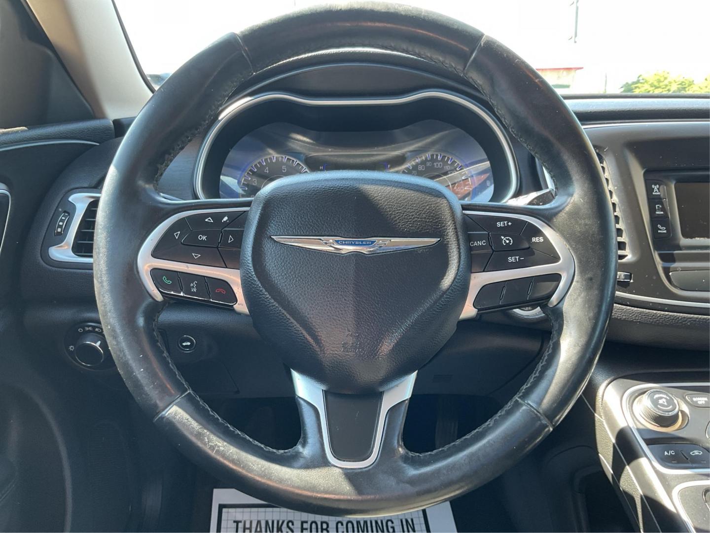 2015 Chrysler 200 Limited (1C3CCCAB5FN) with an 2.4L L4 DOHC 16V engine, 9-Speed Automatic transmission, located at 8750 N County Rd 25A, Piqua, OH, 45356, (937) 908-9800, 40.164391, -84.232513 - 2015 Chrysler 200 Limited - Photo#15