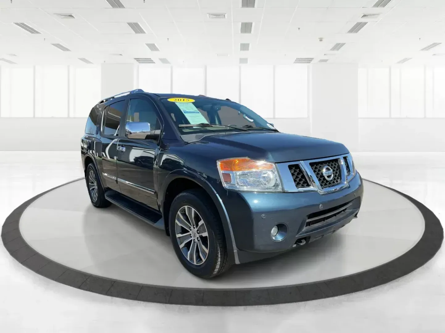 2015 Nissan Armada Platinum (5N1BA0NE1FN) with an Endurance 5.6L V-8 DOHC engine, located at 1230 East Main St, Xenia, OH, 45385, (937) 908-9800, 39.688026, -83.910172 - Third Row - Photo#0