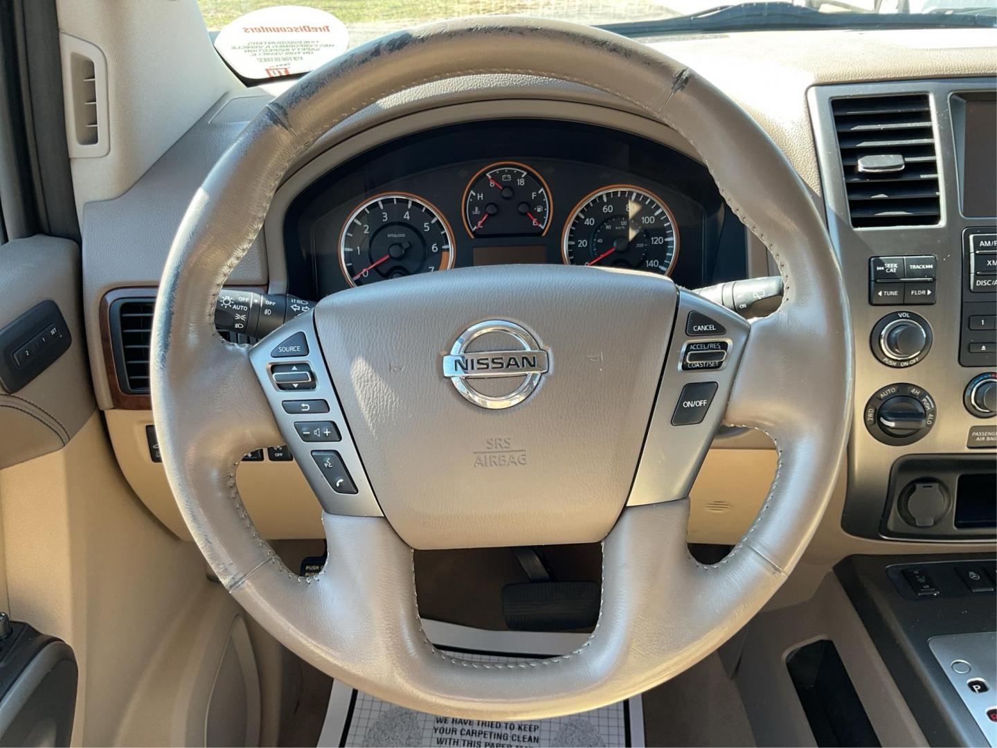 2015 Nissan Armada Platinum (5N1BA0NE1FN) with an Endurance 5.6L V-8 DOHC engine, located at 8750 N County Rd 25A, Piqua, OH, 45356, (937) 908-9800, 40.164391, -84.232513 - Third Row - Photo#15