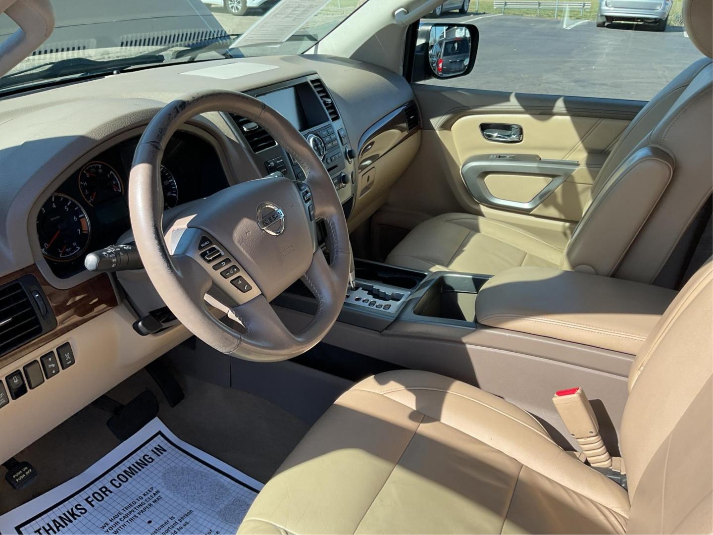 2015 Nissan Armada Platinum (5N1BA0NE1FN) with an Endurance 5.6L V-8 DOHC engine, located at 8750 N County Rd 25A, Piqua, OH, 45356, (937) 908-9800, 40.164391, -84.232513 - Third Row - Photo#8
