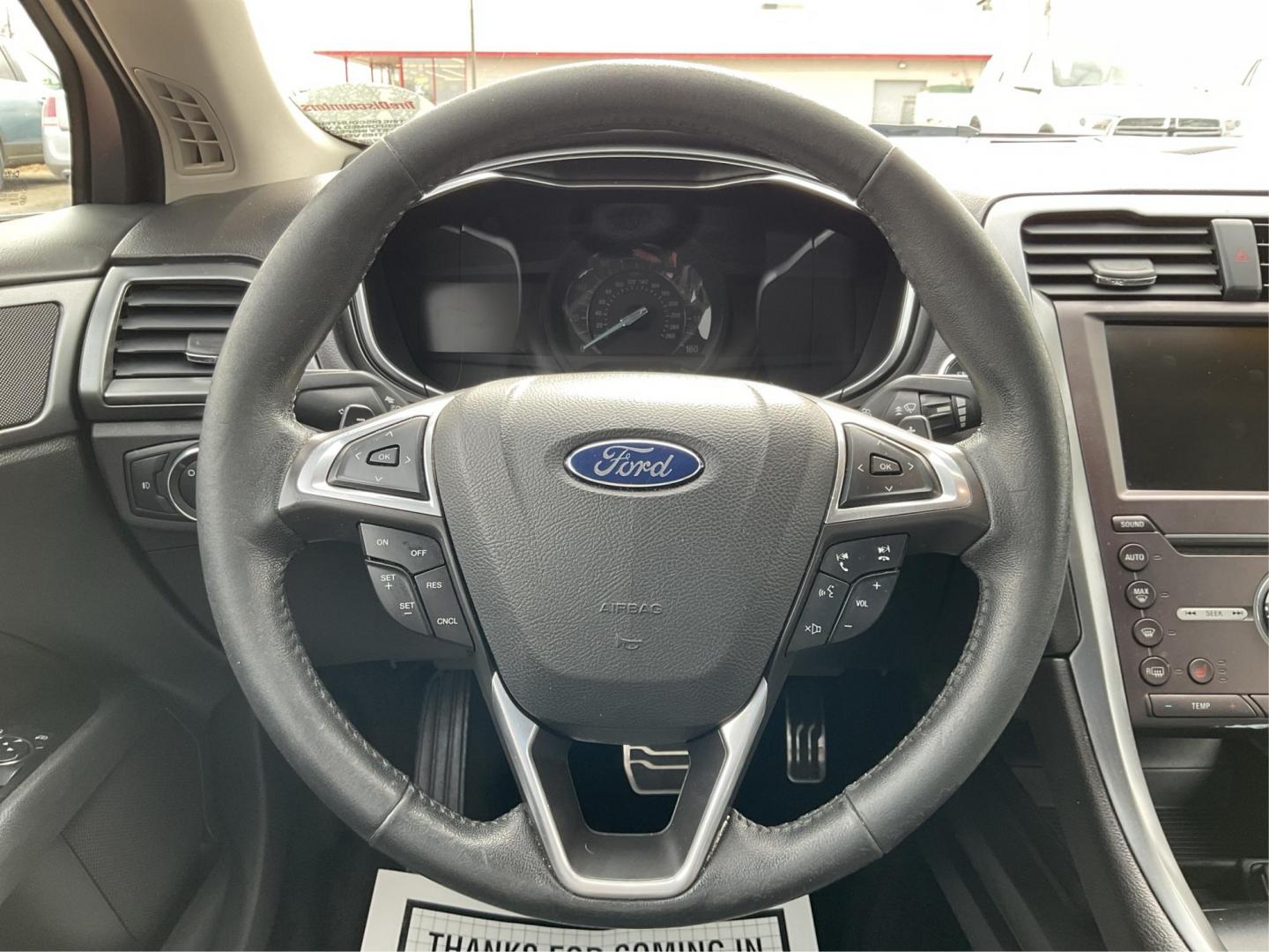 2016 Ford Fusion Titanium (3FA6P0K92GR) with an EcoBoost 2L I-4 gasoline direct injection engine, located at 4508 South Dixie Dr, Moraine, OH, 45439, (937) 908-9800, 39.689976, -84.218452 - 2016 Ford Fusion Titanium - Photo#15
