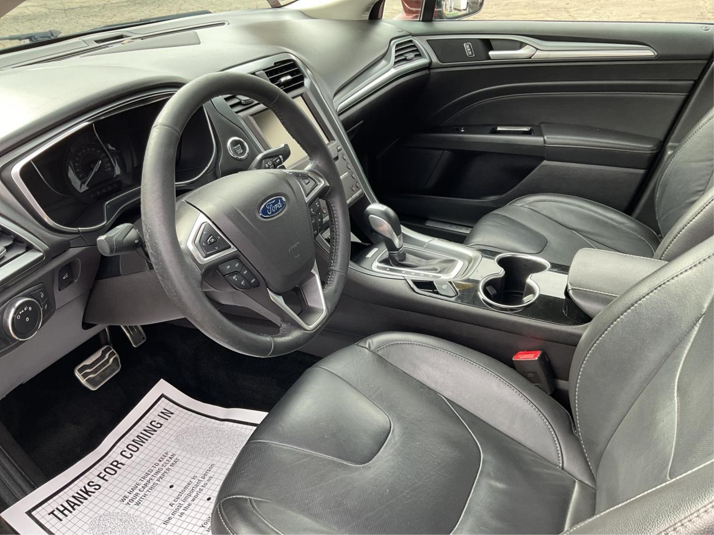 2016 Ford Fusion Titanium (3FA6P0K92GR) with an EcoBoost 2L I-4 gasoline direct injection engine, located at 4508 South Dixie Dr, Moraine, OH, 45439, (937) 908-9800, 39.689976, -84.218452 - 2016 Ford Fusion Titanium - Photo#8