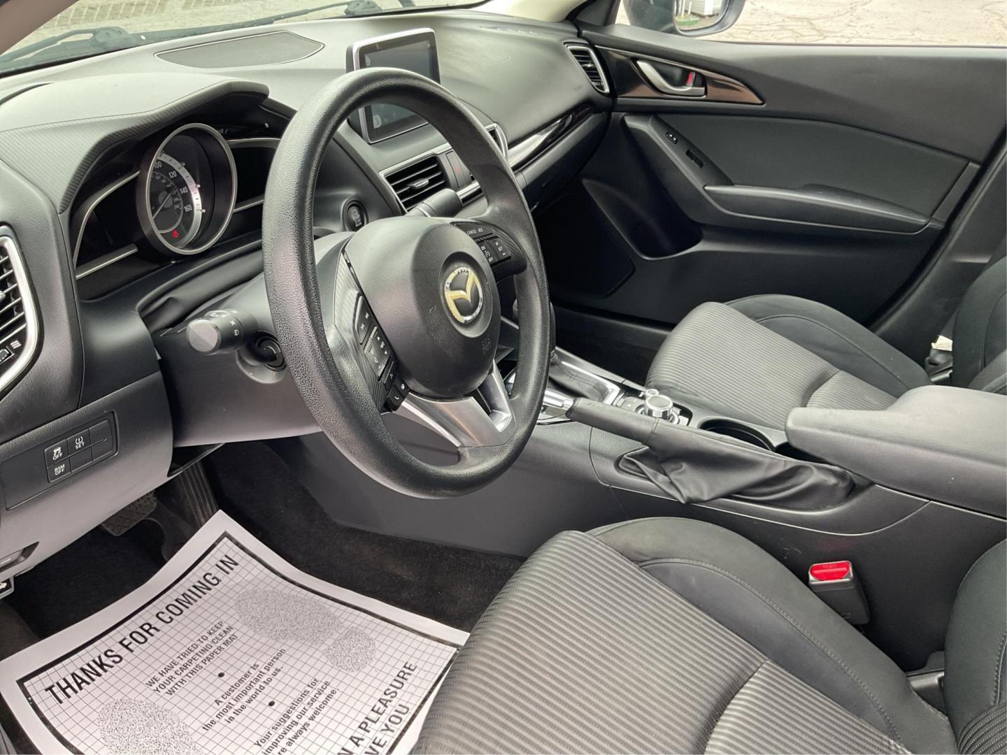 2016 Mazda MAZDA3 i Sport AT 4-Door (JM1BM1U74G1) with an 2.0L L4 DOHC 16V engine, 6-Speed Automatic transmission, located at 8750 N County Rd 25A, Piqua, OH, 45356, (937) 908-9800, 40.164391, -84.232513 - 2016 Mazda MAZDA3 i Sport AT 4-Door - Photo#8