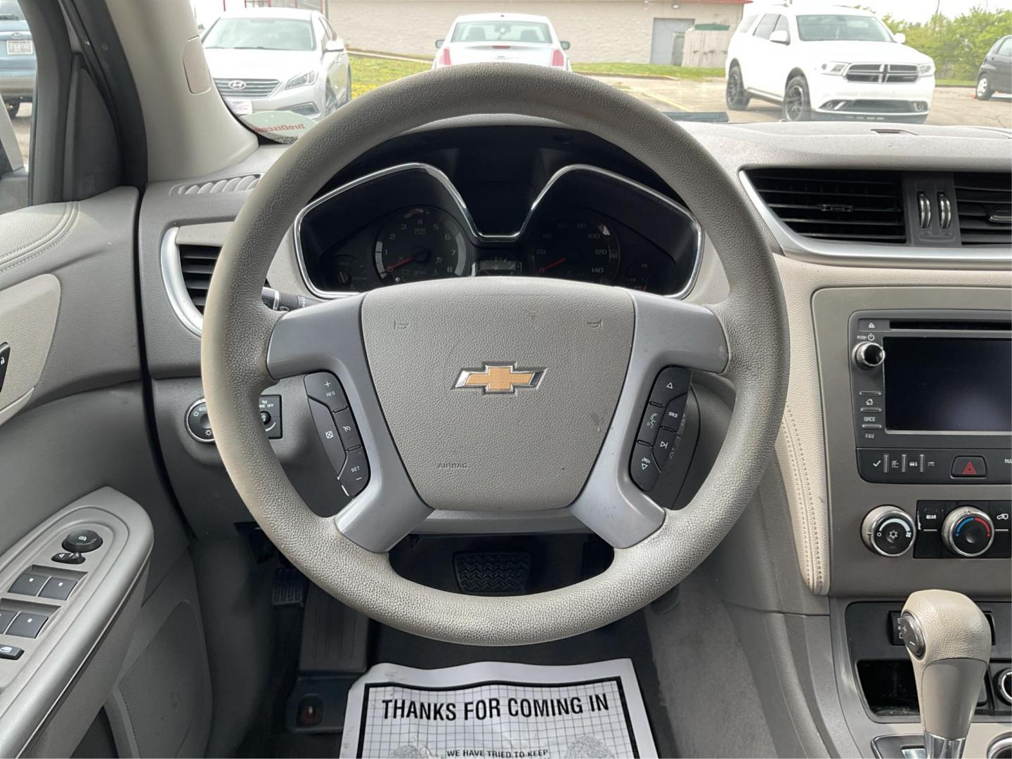 2017 Chevrolet Traverse LS (1GNKRFED9HJ) with an 3.6L V-6 gasoline direct injection engine, located at 1230 East Main St, Xenia, OH, 45385, (937) 908-9800, 39.688026, -83.910172 - Third Row - Photo#15