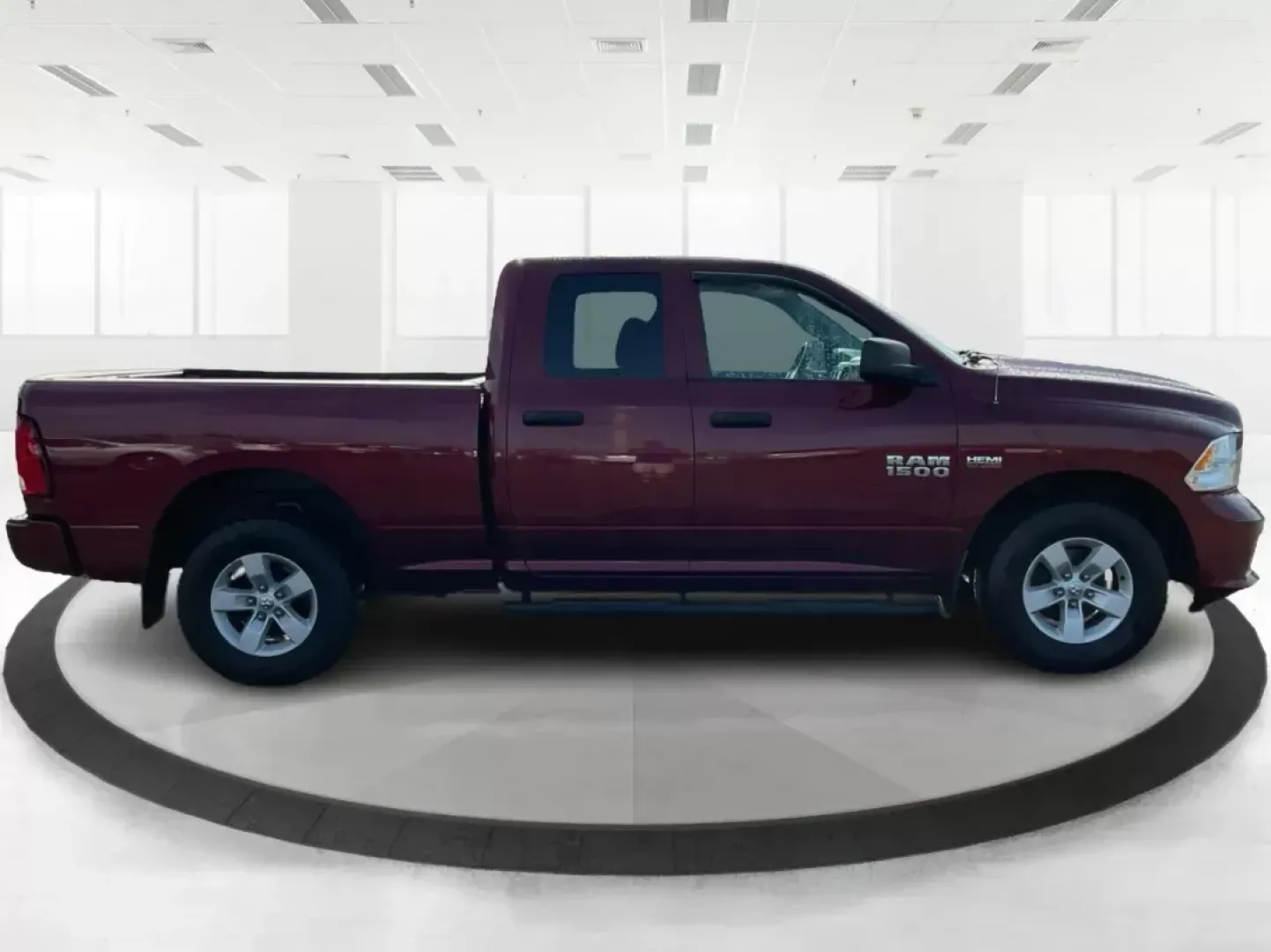 2018 Ram 1500 Express Quad Cab 4x4 6'4 Box (1C6RR7FT8JS) with an Other engine, located at 880 E. National Road, Vandalia, OH, 45377, (937) 908-9800, 39.891918, -84.183594 - Are you ready to elevate your adventures and tackle any terrain with confidence? The 2018 Ram 1500 Express Quad Cab 4x4 is the ultimate truck for weekend warriors and daily commuters alike, offering the perfect blend of power, versatility, and style. With a striking Delmonico Red Pearlcoat exterior - Photo#1