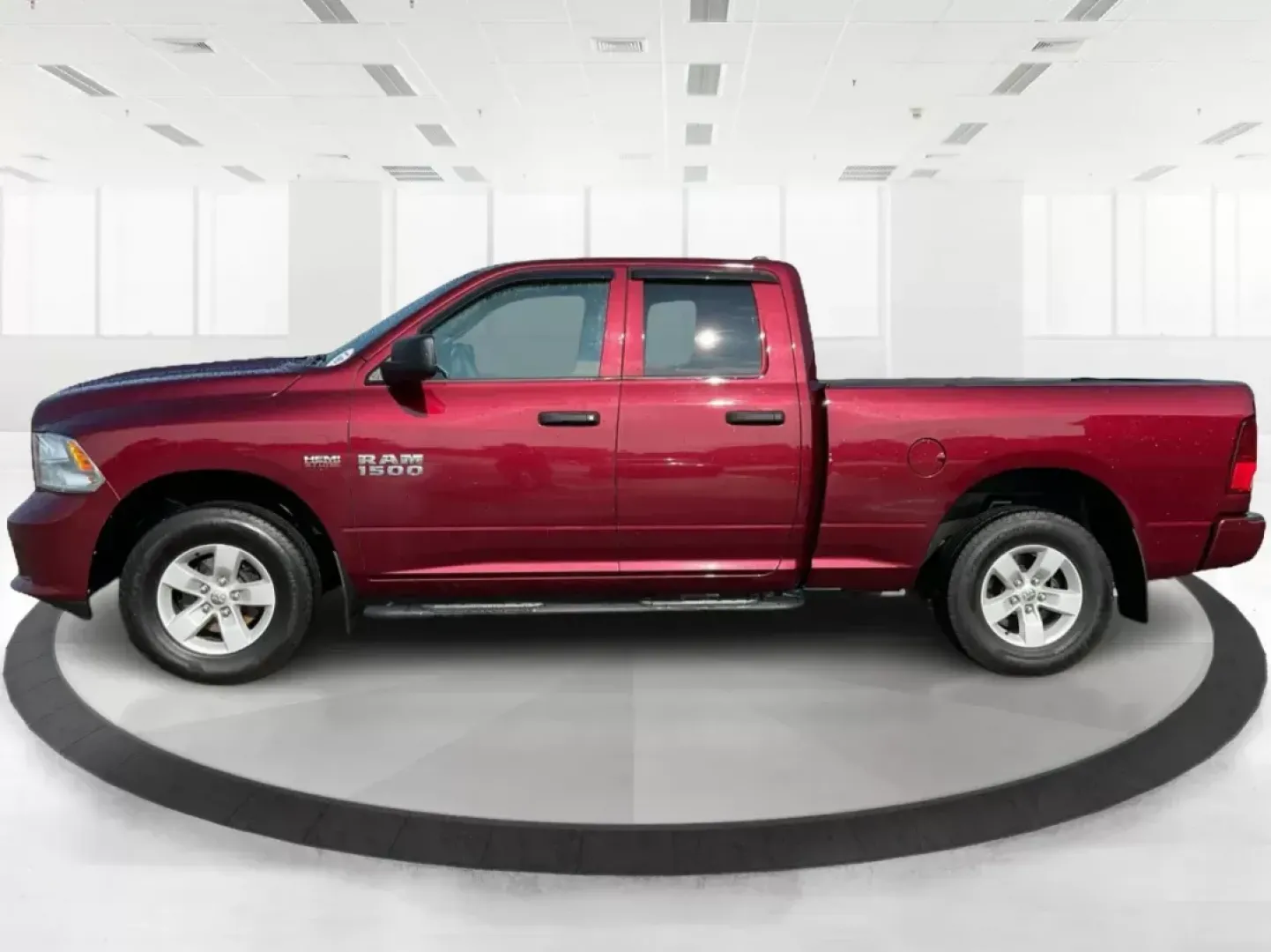 2018 Ram 1500 Express Quad Cab 4x4 6'4 Box (1C6RR7FT8JS) with an Other engine, located at 880 E. National Road, Vandalia, OH, 45377, (937) 908-9800, 39.891918, -84.183594 - Are you ready to elevate your adventures and tackle any terrain with confidence? The 2018 Ram 1500 Express Quad Cab 4x4 is the ultimate truck for weekend warriors and daily commuters alike, offering the perfect blend of power, versatility, and style. With a striking Delmonico Red Pearlcoat exterior - Photo#5