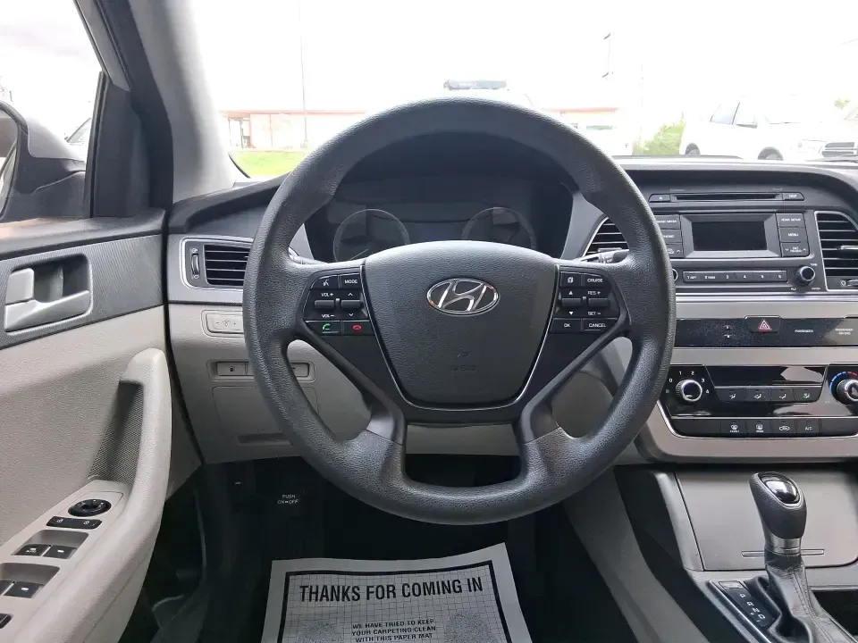 2015 Hyundai Sonata SE (5NPE24AFXFH) with an 2.4L L4 DOHC 16V engine, 7-Speed Automatic transmission, located at 8750 N County Rd 25A, Piqua, OH, 45356, (937) 908-9800, 40.164391, -84.232513 - Need a dependable daily commuter that still feels comfortable for weekend getaways to Dayton, Tipp City, or a quick escape to Charleston Falls Preserve? This 2015 Hyundai Sonata SE in Symphony Silver is a smart, budget-friendly sedan that fits real life in Troy, Ohio-easy to park downtown, smooth on - Photo#16