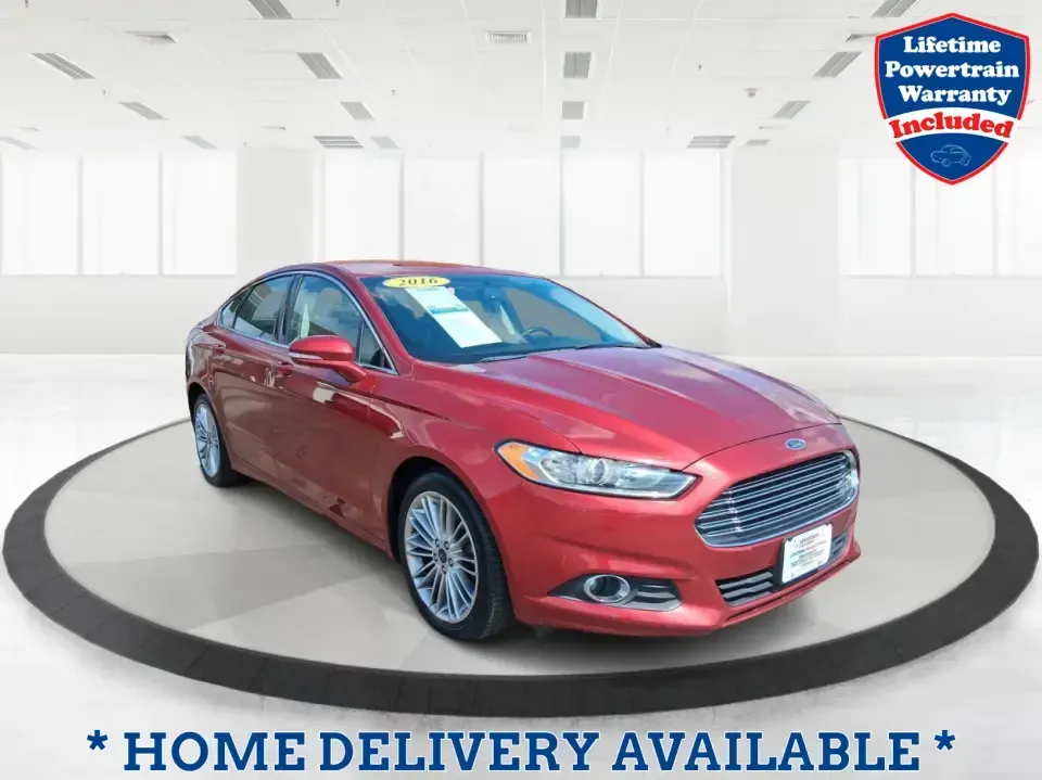 2016 Ford Fusion SE (3FA6P0HD7GR) with an 1.5L L4 DOHC 16V engine, 6-Speed Automatic transmission, located at 1099 N County Rd 25A, Troy, OH, 45373, (937) 908-9800, 40.057079, -84.212883 - Experience the perfect blend of style, comfort, and reliability with this 2016 Ford Fusion SE, available now at Advantage Car and Credit in Fairborn, OH. Whether you're a commuter navigating the busy streets of downtown Fairborn or a growing family looking for a dependable vehicle for your weekend a - Photo#0