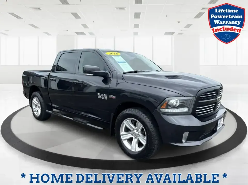 2016 Ram 1500 Sport (1C6RR7MT2GS) with an 5.7L V8 OHV 16V engine, 6A transmission, located at 401 Woodman Dr, Riverside, OH, 45431, (937) 908-9800, 39.760899, -84.123421 - **Unleash Your Adventurous Spirit with the 2016 Ram 1500 Sport!**<br /> <br /> Are you ready to elevate your driving experience? Whether you're navigating the daily grind of your commute, transporting the kids to soccer practice, or gearing up for a weekend adventure, the 2016 Ram 1500 Sport is desi - Photo#0