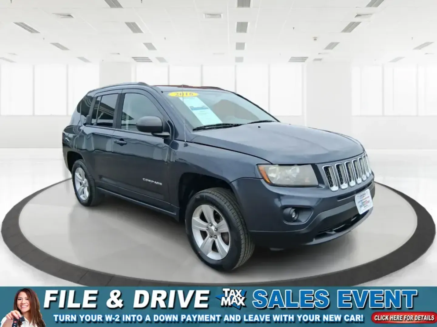 2016 Jeep Compass Sport (1C4NJDBB8GD) with an 2.4L I-4 DOHC engine, Automatic transmission, located at 1099 N County Rd 25A, Troy, OH, 45373, (937) 908-9800, 40.057079, -84.212883 - **Unleash Your Adventurous Spirit with the 2016 Jeep Compass Sport Perfect for Weekend Getaways!**<br /> <br /> Are you ready to elevate your outdoor adventures? The 2016 Jeep Compass Sport is your ticket to exploring the rugged terrains while keeping comfort and style at the forefront. Perfect for- Photo#0