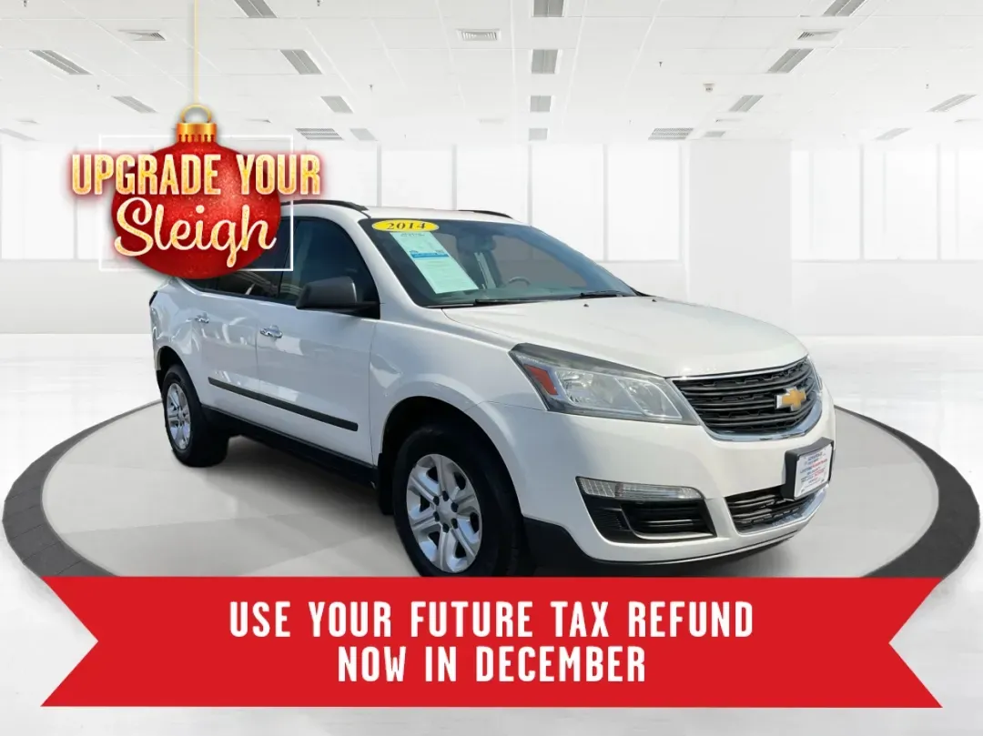 2014 Chevrolet Traverse LS (1GNKVFEDXEJ) with an 3.6L V-6 gasoline direct injection engine, located at 1951 S Dayton Lakeview Rd., New Carlisle, OH, 45344, (937) 908-9800, 39.890999, -84.050255 - **Adventure Awaits with This 2014 Chevrolet Traverse LS at Advantage Car and Credit - Riverside!**<br /> <br /> Are you ready to elevate your family road trips or weekend adventures? Introducing the 2014 Chevrolet Traverse LS-a versatile SUV designed with comfort, safety, and style in mind. This rug - Photo#0