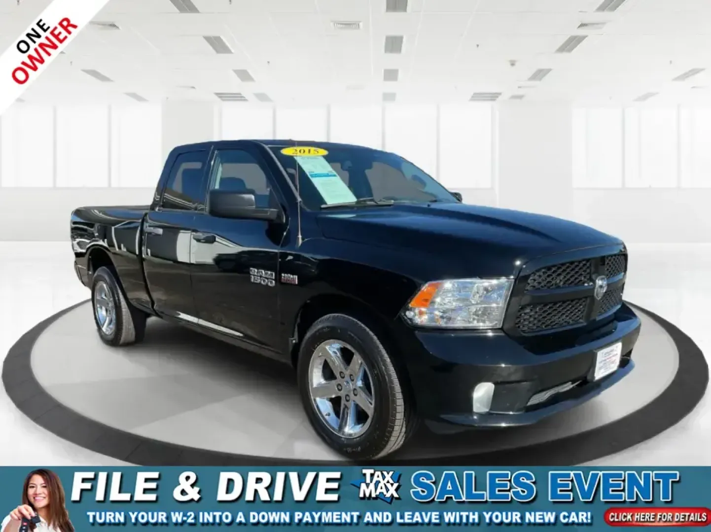 2015 Ram 1500 Express (1C6RR7FTXFS) with an 5.7L V8 OHV 16V engine, 6-Speed Automatic transmission, located at 8750 N County Rd 25A, Piqua, OH, 45356, (937) 908-9800, 40.164391, -84.232513 - Are you ready to take your adventures to the next level? Whether you're a growing family looking for a reliable vehicle for road trips, a commuter seeking comfort for daily drives, or an outdoor enthusiast needing a rugged companion for off-road excursions, the 2015 Ram 1500 Express Quad Cab is pois - Photo#0