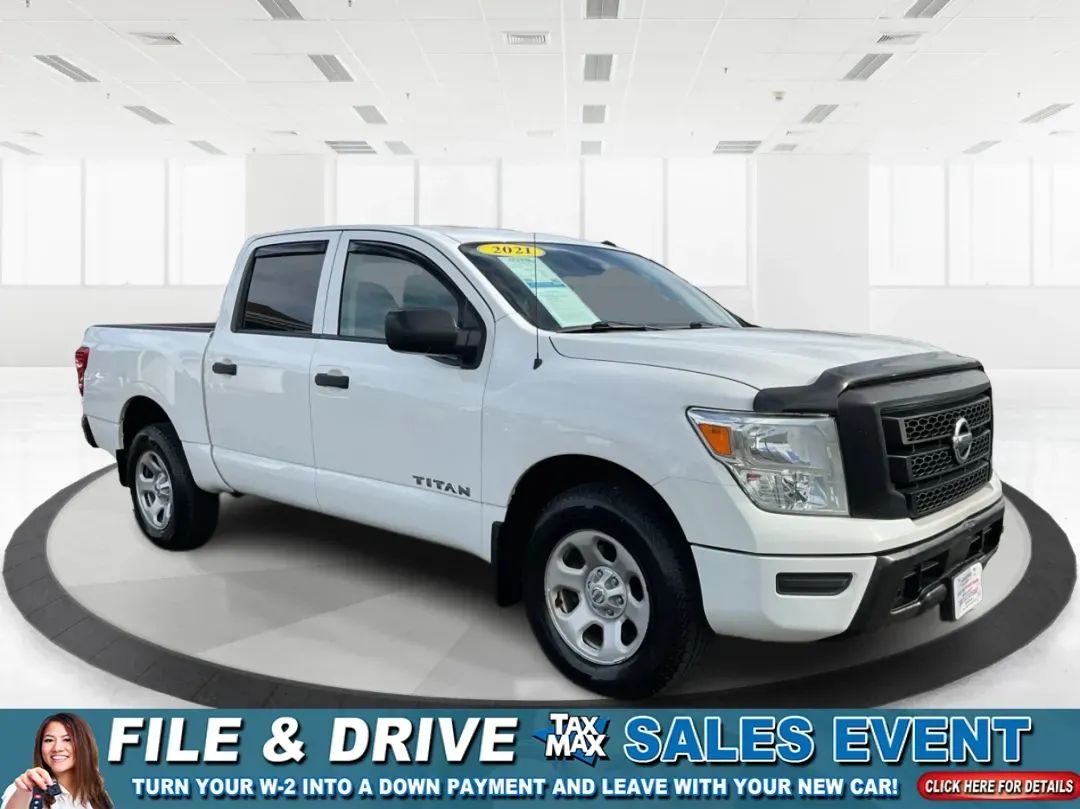 2021 Nissan TITAN Crew Cab S 4x4 (1N6AA1EC4MN) with an Endurance 5.6L V-8 gasoline direct injection engine, located at 8750 N County Rd 25A, Piqua, OH, 45356, (937) 908-9800, 40.164391, -84.232513 - Discover ultimate versatility and rugged capability with this 2021 Nissan TITAN Crew Cab S 4x4, now available at Advantage Car and Credit in Piqua, OH. Whether you're navigating the bustling streets of Piqua or heading out for weekend adventures, this truck is designed to adapt to your lifestyle. Pe - Photo#0