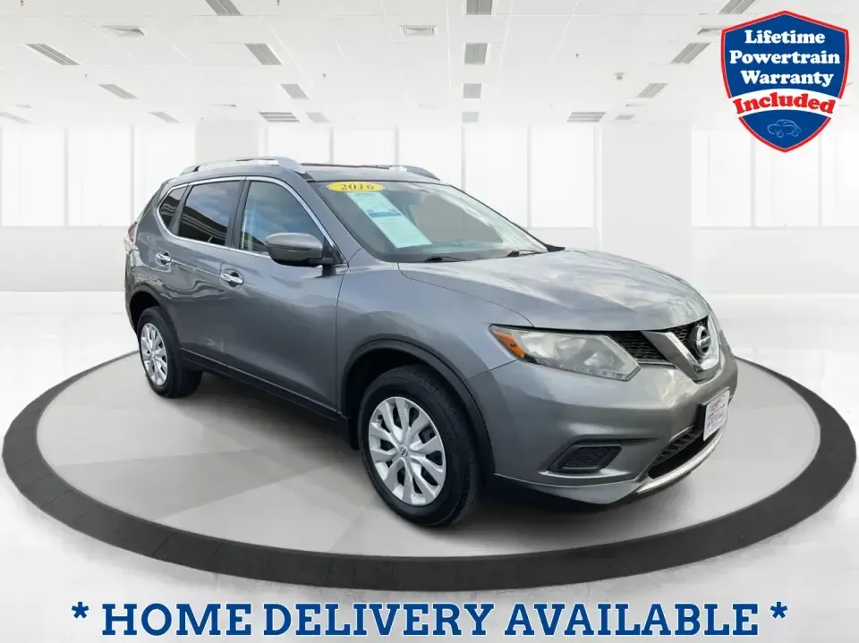 2016 Nissan Rogue S (KNMAT2MV7GP) with an 2.5L I-4 DOHC engine, CVT transmission, located at 880 E. National Road, Vandalia, OH, 45377, (937) 908-9800, 39.891918, -84.183594 - **Explore New Horizons with the 2016 Nissan Rogue: Your Ideal Adventure Companion!**<br /> <br /> Are you ready to elevate your driving experience and embark on new adventures? Look no further than this stunning 2016 Nissan Rogue, perfect for family outings, weekend getaways, or those long commutes - Photo#0