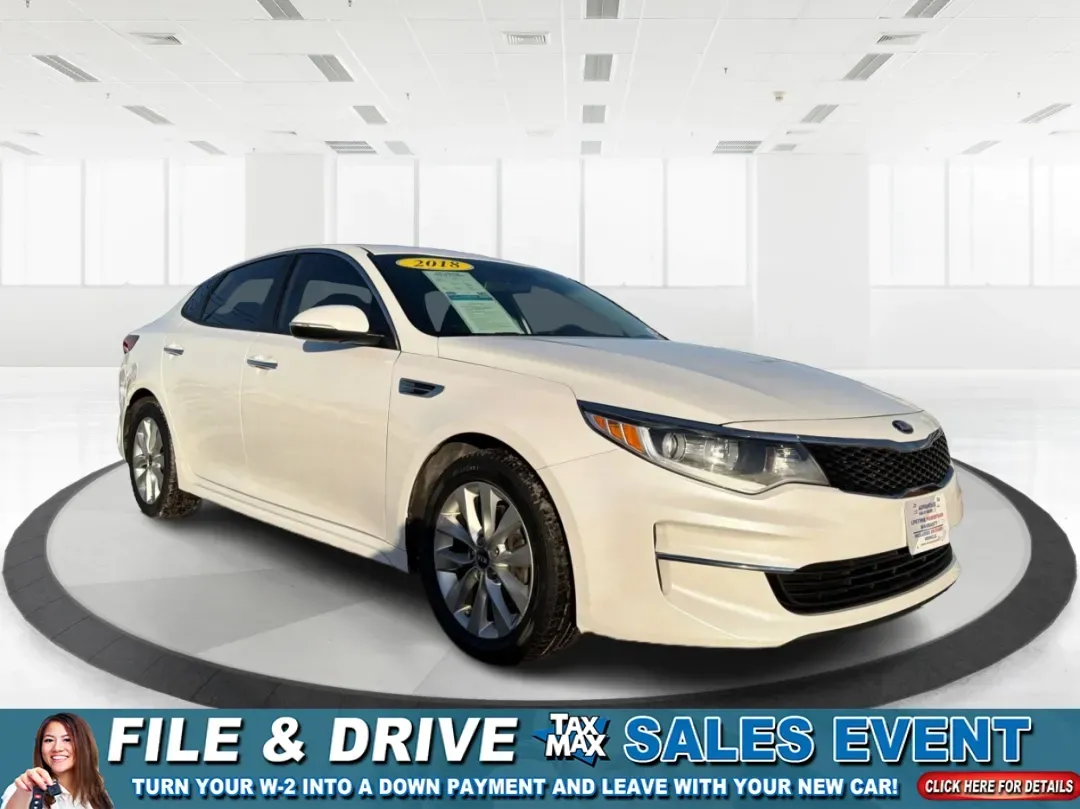 2018 Kia Optima LX (5XXGT4L39JG) with an Theta II 2.4L I-4 gasoline direct injection engine, located at 1099 N County Rd 25A, Troy, OH, 45373, (937) 908-9800, 40.057079, -84.212883 - Discover the perfect blend of style, comfort, and reliability with the 2018 Kia Optima LX, now available at Advantage Car and Credit in New Carlisle, OH. This sedan is designed for those who appreciate a smooth driving experience and high-end features, making it an ideal choice for budget-conscious - Photo#0