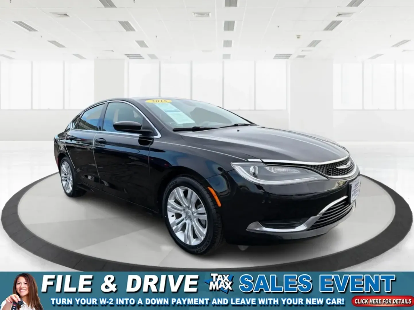 2015 Chrysler 200 Limited (1C3CCCAB3FN) with an 2.4L L4 DOHC 16V engine, 9-Speed Automatic transmission, located at 880 E. National Road, Vandalia, OH, 45377, (937) 908-9800, 39.891918, -84.183594 - **Elevate Your Everyday Commute with the 2015 Chrysler 200 Limited**<br /> <br /> Are you searching for a stylish and reliable sedan that can effortlessly handle your daily commutes and weekend adventures? Look no further than this stunning 2015 Chrysler 200 Limited, available now at Advantage Car a - Photo#0
