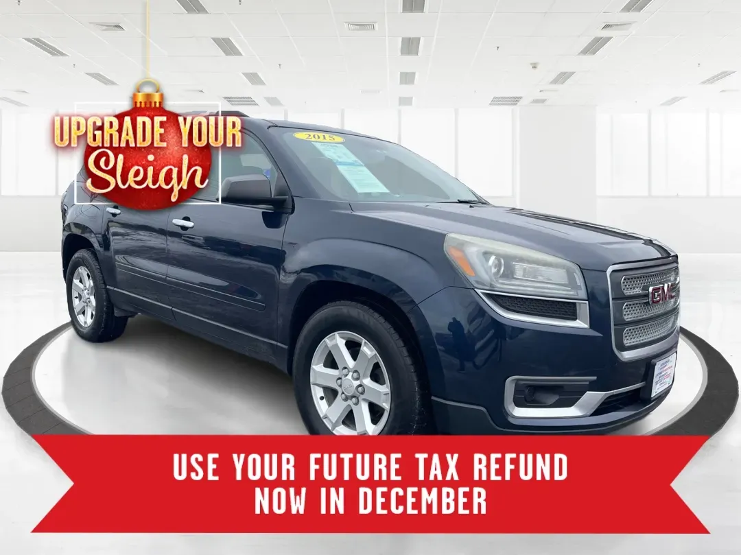 2015 GMC Acadia SLE-2 (1GKKVPKD6FJ) with an 3.6L V-6 gasoline direct injection engine, located at 8750 N County Rd 25A, Piqua, OH, 45356, (937) 908-9800, 40.164391, -84.232513 - Third Row - Photo#0