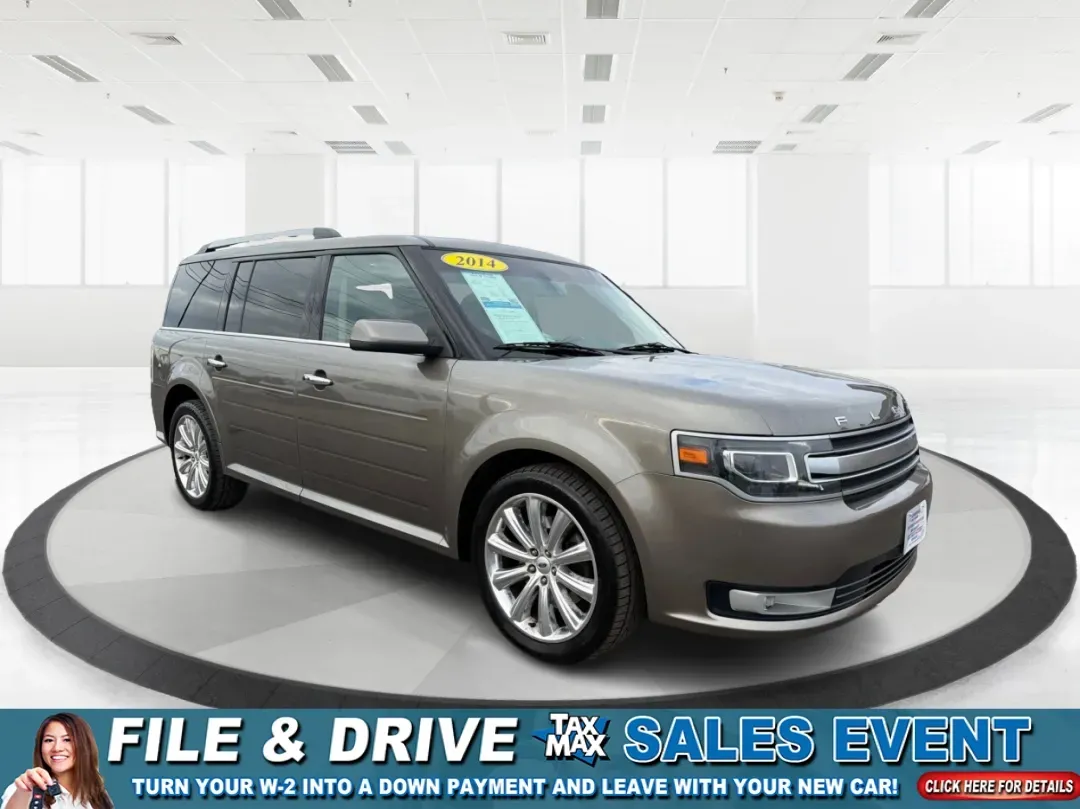2014 Ford Flex Limited (2FMGK5D89EB) with an 3.5L V-6 DOHC engine, located at 4508 South Dixie Dr, Moraine, OH, 45439, (937) 908-9800, 39.689976, -84.218452 - Are you ready to upgrade your lifestyle with a reliable vehicle that accommodates both family adventures and daily commutes? Look no further than this stunning 2014 Ford Flex Limited, available now at Advantage Car and Credit in Moraine, OH. With its spacious interior, versatile cargo capacity, and - Photo#0