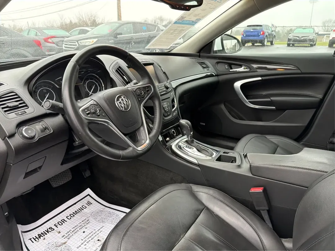 2016 Buick Regal Turbo Premium II (2G4GS5GX7G9) with an 2L I-4 gasoline direct injection engine, 6A transmission, located at 8750 N County Rd 25A, Piqua, OH, 45356, (937) 908-9800, 40.164391, -84.232513 - **Discover the Perfect Blend of Luxury and Affordability with This 2016 Buick Regal at Advantage Car and Credit Piqua!**<br /> <br /> Are you in the market for a sophisticated sedan that effortlessly combines style, comfort, and performance? Look no further than this stunning 2016 Buick Regal Turbo - Photo#9