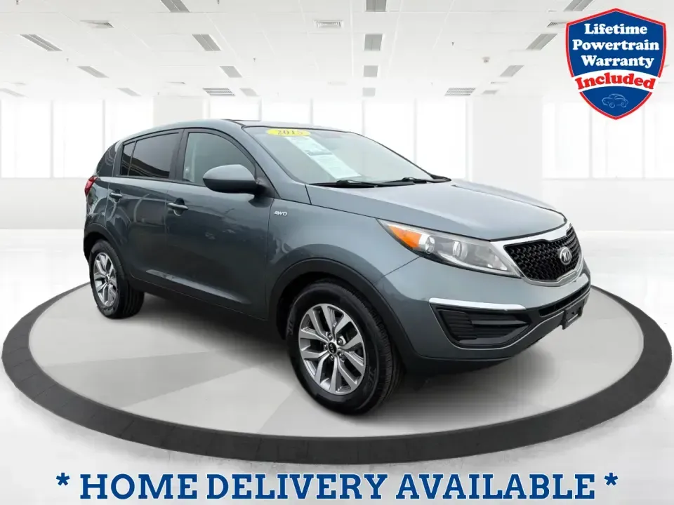 2015 Kia Sportage LX AWD (KNDPBCAC6F7) with an 2.4L V6 DOHC 24V engine, 6-Speed Automatic transmission, located at 4508 South Dixie Dr, Moraine, OH, 45439, (937) 908-9800, 39.689976, -84.218452 - Ready for weekend getaways to Caesar Creek, snowy school runs, or a daily commute down I75 and SR725? This **2015 Kia Sportage LX AWD** is the kind of practical crossover that fits real life in Moraine-easy to park, comfortable for five, and confident when the weather turns. Finished in **Mineral Si - Photo#0