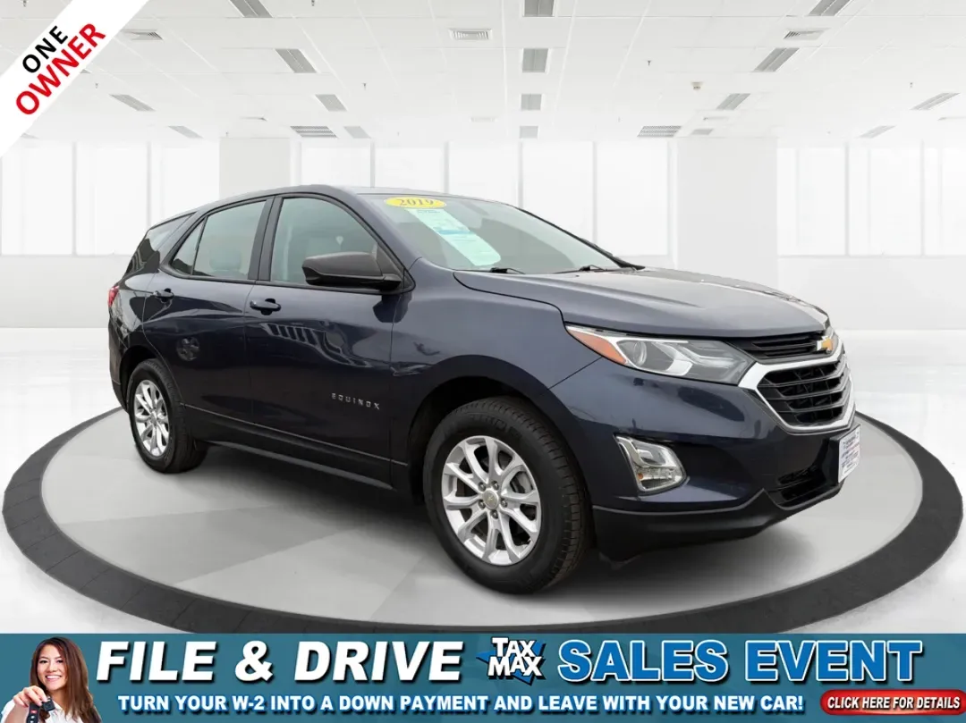 2019 Chevrolet Equinox LS (3GNAXHEV9KL) with an 1.5L I-4 gasoline direct injection engine, located at 8750 N County Rd 25A, Piqua, OH, 45356, (937) 908-9800, 40.164391, -84.232513 - **Embrace Adventure with the 2019 Chevrolet Equinox LS Perfect for Your Family Road Trips!**<br /> <br /> Are you ready to elevate your family adventures with a vehicle that combines comfort, style, and reliability? Look no further than the stunning 2019 Chevrolet Equinox LS, available now at Advan - Photo#0
