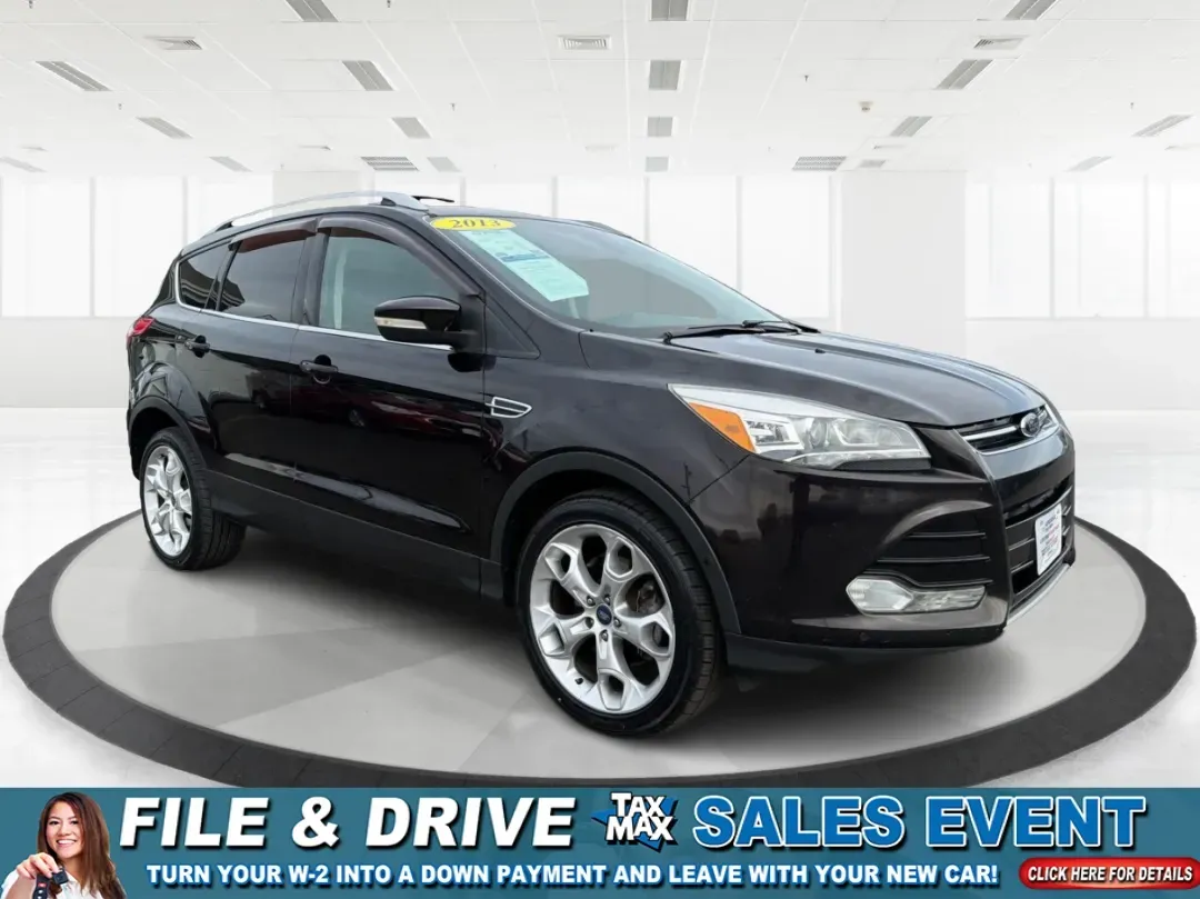 2013 Ford Escape Titanium (1FMCU9J90DU) with an EcoBoost 2L I-4 gasoline direct injection engine, located at 401 Woodman Dr, Riverside, OH, 45431, (937) 908-9800, 39.760899, -84.123421 - **Explore the Open Road with Confidence: 2013 Ford Escape Titanium at Advantage Car and Credit!**<br /> <br /> Are you ready for your next adventure? Whether you're taking the kids to soccer practice, planning weekend getaways, or commuting to work, this 2013 Ford Escape Titanium is the perfect comp - Photo#0