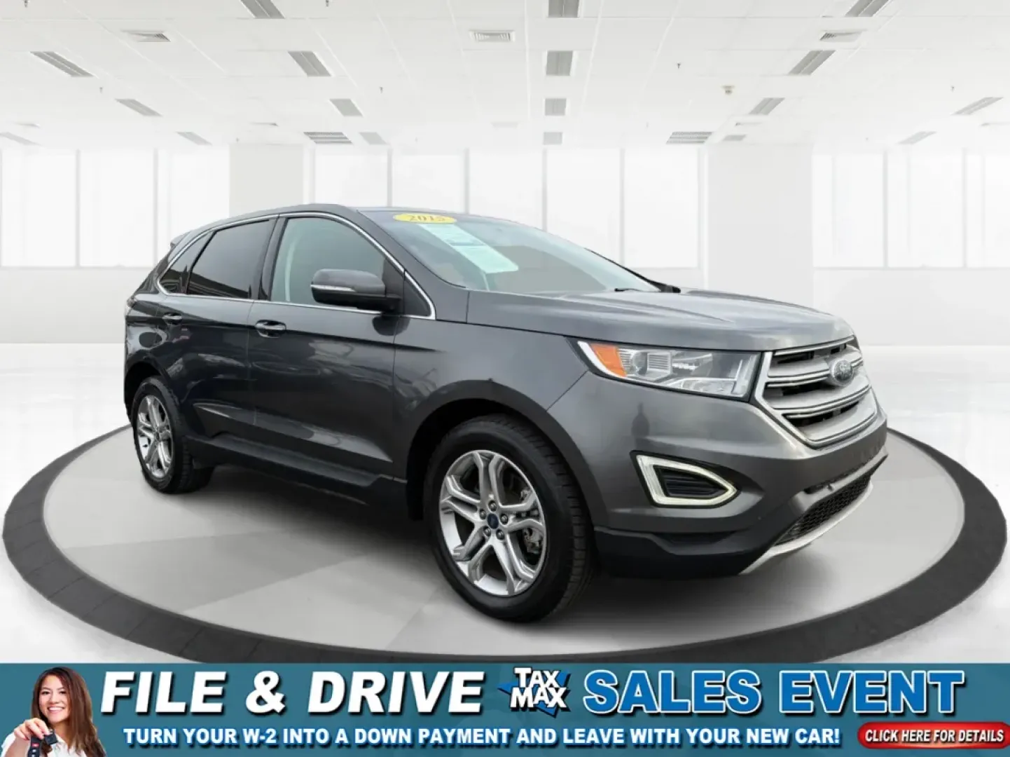 2015 Ford Edge Titanium (2FMTK3K89FB) with an 3.5L V6 DOHC 24V engine, 6A transmission, located at 8750 N County Rd 25A, Piqua, OH, 45356, (937) 908-9800, 40.164391, -84.232513 - **Explore New Horizons with the 2015 Ford Edge Titanium at Advantage Car and Credit**<br /> <br /> If you're on the hunt for a versatile SUV that can handle anything from daily commutes to weekend adventures, look no further than the 2015 Ford Edge Titanium. This sporty utility vehicle is the perfec - Photo#0