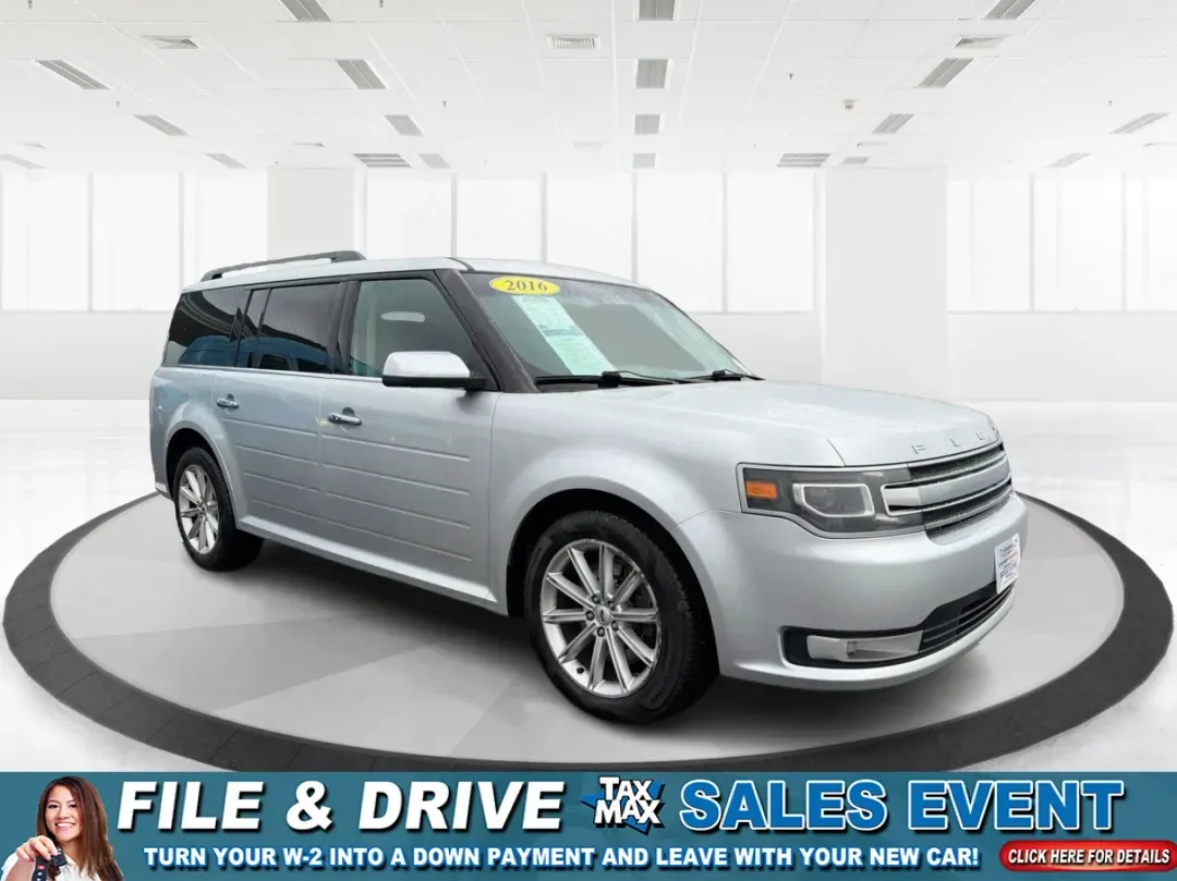 2016 Ford Flex Limited (2FMHK6D8XGB) with an 3.5L V-6 DOHC engine, located at 1099 N County Rd 25A, Troy, OH, 45373, (937) 908-9800, 40.057079, -84.212883 - **Adventure Awaits with the 2016 Ford Flex Limited Perfect for Family Road Trips!**<br /> <br /> Looking for the ideal family vehicle that combines spaciousness, comfort, and reliability? At Advantage Car and Credit in Troy, OH, we present the 2016 Ford Flex Limited, an SUV designed for all your fa - Photo#0