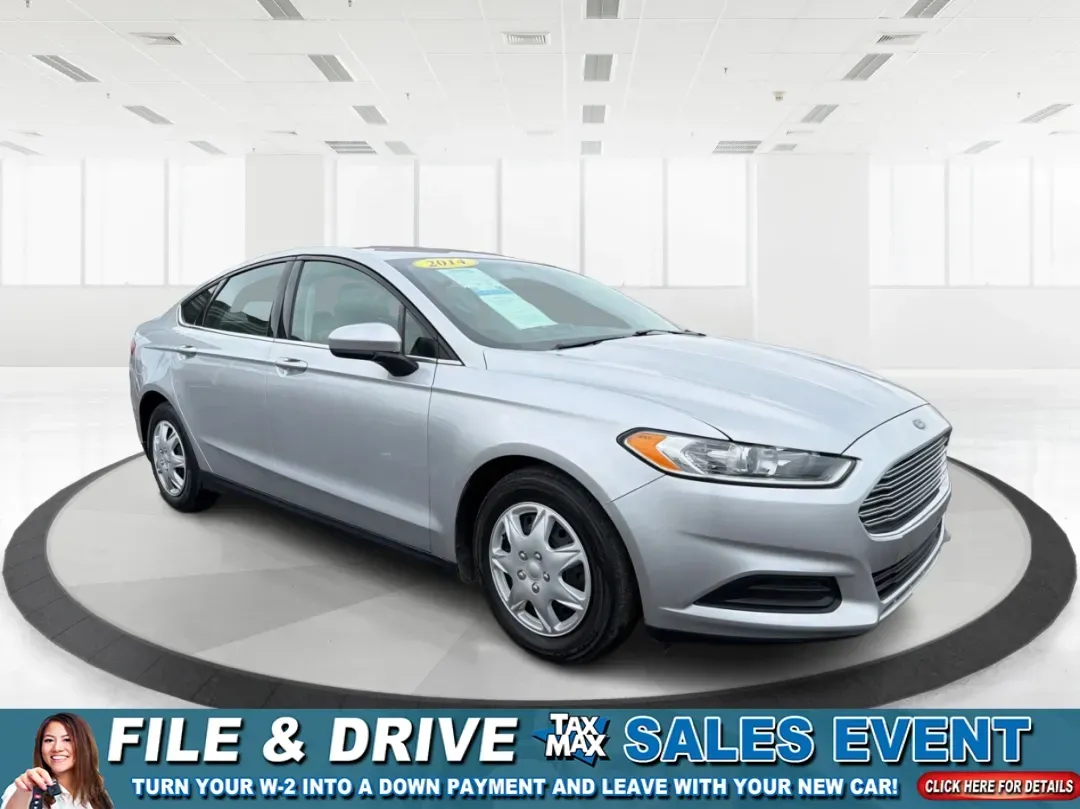 2014 Ford Fusion S (3FA6P0G70ER) with an 2.5L L4 DOHC 16V engine, located at 1951 S Dayton Lakeview Rd., New Carlisle, OH, 45344, (937) 908-9800, 39.890999, -84.050255 - **Discover a New Level of Comfort and Style with the 2014 Ford Fusion at Advantage Car and Credit!**<br /> <br /> Are you on the hunt for a reliable sedan that perfectly balances style, efficiency, and comfort? Look no further than the 2014 Ford Fusion, available now at Advantage Car and Credit in N - Photo#0