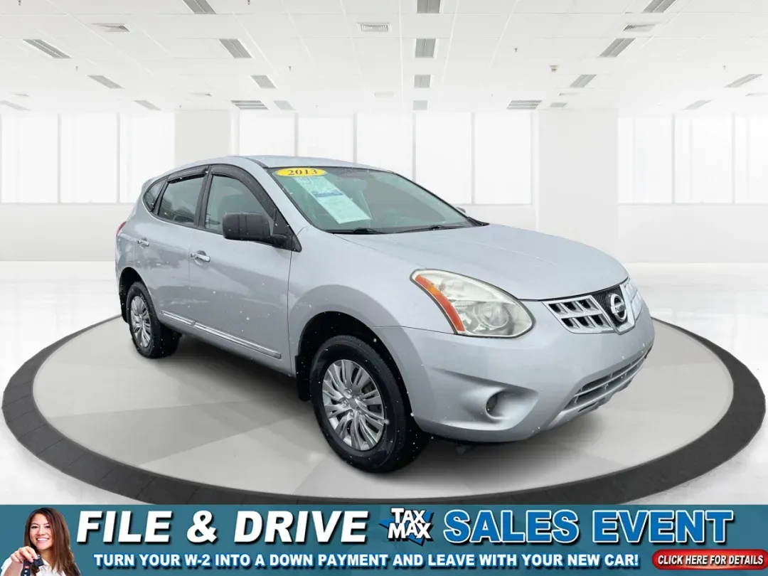 2013 Nissan Rogue S (JN8AS5MV9DW) with an 2.5L I-4 DOHC engine, Continuously Variable Transmission transmission, located at 880 E. National Road, Vandalia, OH, 45377, (937) 908-9800, 39.891918, -84.183594 - Need an SUV that can handle Ohio weather, fit real life, and still stay easy on the budget? This **2013 Nissan Rogue S AWD** is a smart pick for commuters heading up I75, parents juggling school drop-offs, and weekend explorers who like a little extra traction when the roads get slick. Finished in * - Photo#0