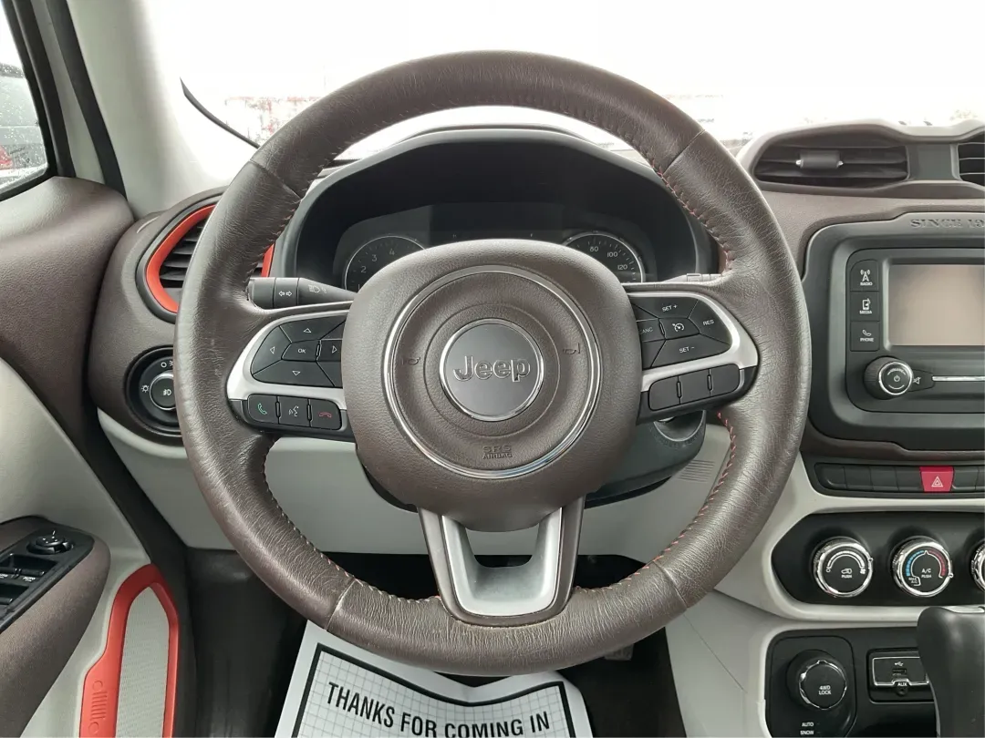 2015 Jeep Renegade Latitude (ZACCJBBT4FP) with an Other engine, located at 1230 East Main St, Xenia, OH, 45385, (937) 908-9800, 39.688026, -83.910172 - Ready for a life that doesn't stop when the pavement ends? This 2015 Jeep Renegade Latitude 4WD in Alpine White is built for the Xenia lifestyle-weekday commutes down US-35, quick runs to grocery stores near downtown, and spontaneous weekend getaways to Caesar Creek State Park or John Bryan State Pa - Photo#16