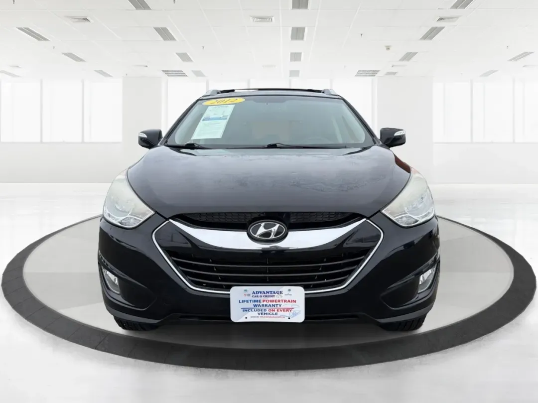 2012 Hyundai Tucson Limited (KM8JU3AC5CU) with an Theta II 2.4L I-4 DOHC engine, located at 880 E. National Road, Vandalia, OH, 45377, (937) 908-9800, 39.891918, -84.183594 - Need a dependable SUV that fits real life-school drop-offs, I-75 commuting, and weekend getaways to Taylorsville MetroPark-without the stress of traditional bank rules? This 2012 Hyundai Tucson Limited in Ash Black is a smart, comfortable choice for Vandalia drivers who want a practical daily vehicl - Photo#7