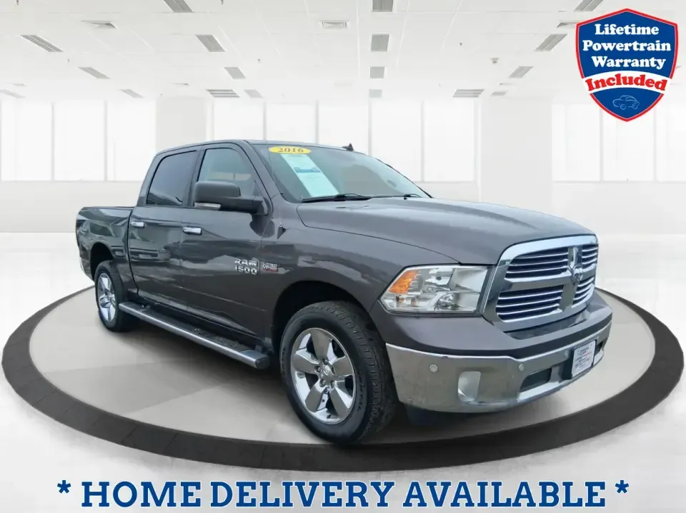 2016 Ram 1500 Big Horn (3C6RR7LT8GG) with an 5.7L V8 OHV 16V engine, 6A transmission, located at 4508 South Dixie Dr, Moraine, OH, 45439, (937) 908-9800, 39.689976, -84.218452 - Picture your next Saturday: you've got the boat hitched up, the cooler packed, and the whole crew riding comfortably to Caesar Creek-then Monday morning it's back to the commute with confidence in any Ohio weather. This 2016 Ram 1500 Big Horn Crew Cab 4WD is built for real life in Moraine: hauling, - Photo#0