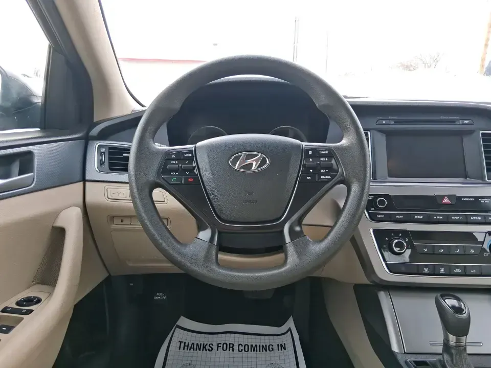 2016 Hyundai Sonata SE (5NPE24AF9GH) with an 2.4L I-4 gasoline direct injection engine, 7A transmission, located at 8750 N County Rd 25A, Piqua, OH, 45356, (937) 908-9800, 40.164391, -84.232513 - Need a dependable daily driver that can handle the school run, the I-75 commute, and the occasional weekend getaway without draining your budget? This 2016 Hyundai Sonata SE in rich Dark Truffle is the kind of comfortable, efficient sedan that fits real life in Vandalia-easy to park, smooth on longe - Photo#16