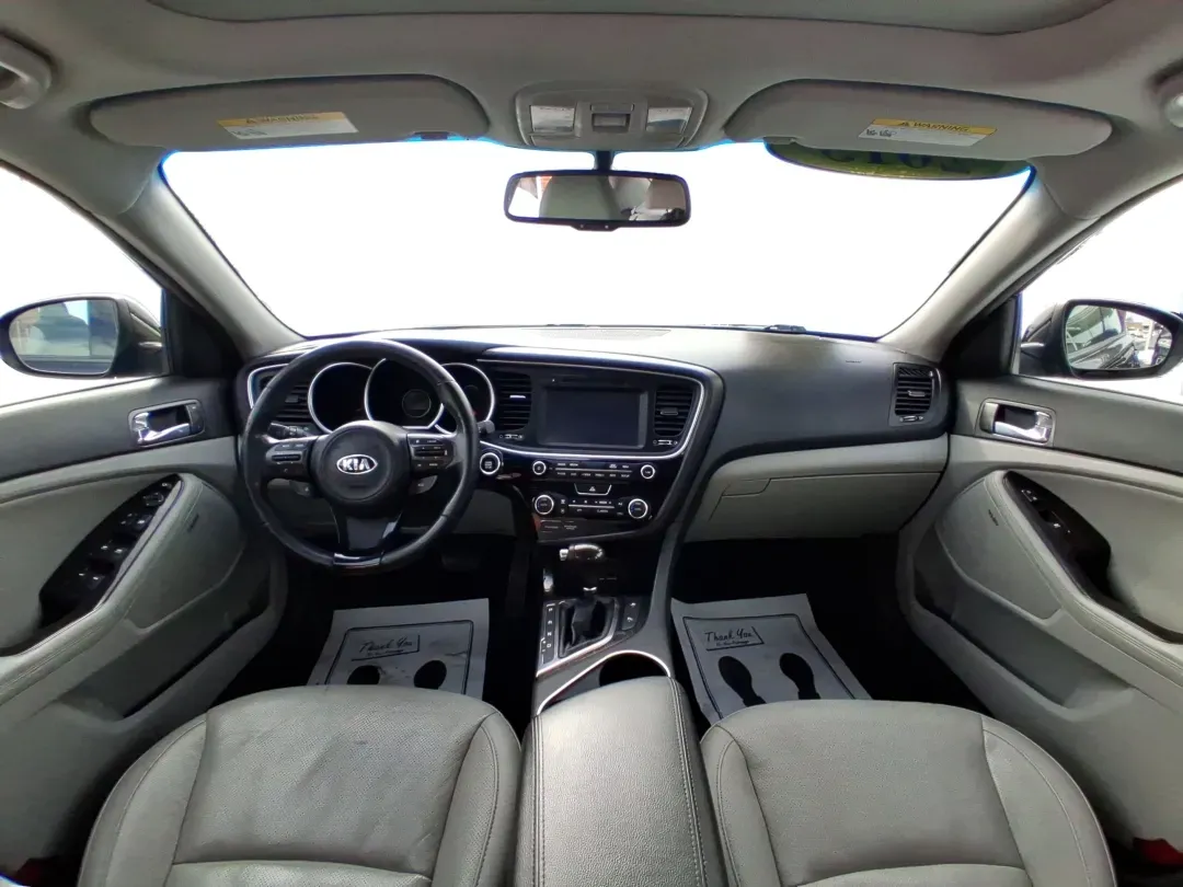 2015 Kia Optima EX (5XXGN4A78FG) with an Theta II 2.4L I-4 gasoline direct injection engine, located at 401 Woodman Dr, Riverside, OH, 45431, (937) 908-9800, 39.760899, -84.123421 - If your week is packed with I675 commuting, school drop-offs, and the occasional dinner run to The Greene or a weekend drive out toward Wright-Patterson Air Force Base, this 2015 Kia Optima EX is the kind of sedan that keeps life moving comfortably-without draining your budget. Finished in sleek Ebo - Photo#22