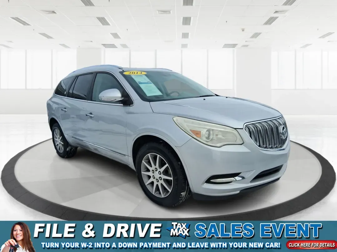 2014 Buick Enclave Leather (5GAKRBKD1EJ) with an 3.6L V-6 gasoline direct injection engine, located at 401 Woodman Dr, Riverside, OH, 45431, (937) 908-9800, 39.760899, -84.123421 - Pack up the kids, cue up the playlist, and head out for a weekend at Carillon Historical Park or a day of shopping and dinner near The Greene-this 2014 Buick Enclave Leather is the kind of comfortable, do-it-all SUV that makes family life and road trips feel easier. With its smooth 3.6L V6 gasoline - Photo#0