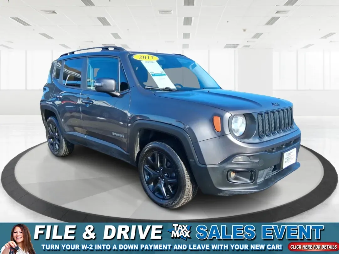 2017 Jeep Renegade Altitude 4x4 (ZACCJBBB7HP) with an 2.4L L4 DOHC 16V engine, 6M transmission, located at 4508 South Dixie Dr, Moraine, OH, 45439, (937) 908-9800, 39.689976, -84.218452 - Weekend escapes, snowy commutes, and everyday errands feel easier when your vehicle is compact enough for tight parking yet confident enough for rougher Ohio weather. This **2017 Jeep Renegade Altitude 4x4** is built for drivers who want SUV versatility in a city-friendly crossover-whether you're he - Photo#0