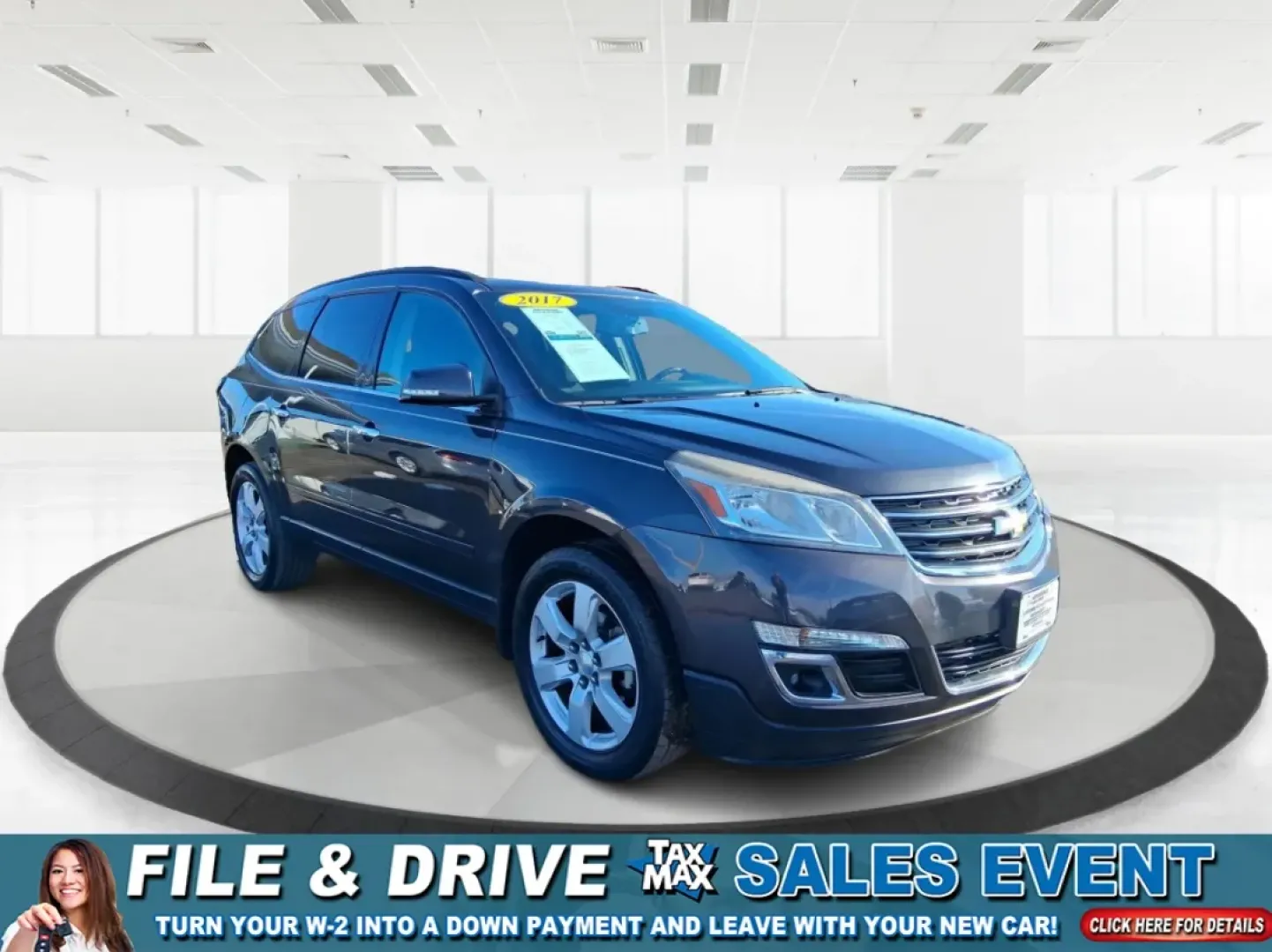 2017 Chevrolet Traverse 1LT (1GNKRGKDXHJ) with an 3.6L V-6 gasoline direct injection engine, 6A transmission, located at 8750 N County Rd 25A, Piqua, OH, 45356, (937) 908-9800, 40.164391, -84.232513 - Picture your next weekend: the kids are loaded up, the playlist is set, and you're cruising from Piqua to a ballgame, a family cookout, or a day trip to Indian Lake without worrying about space, comfort, or reliability. This 2017 Chevrolet Traverse 1LT is the kind of three-row SUV that fits real lif - Photo#0