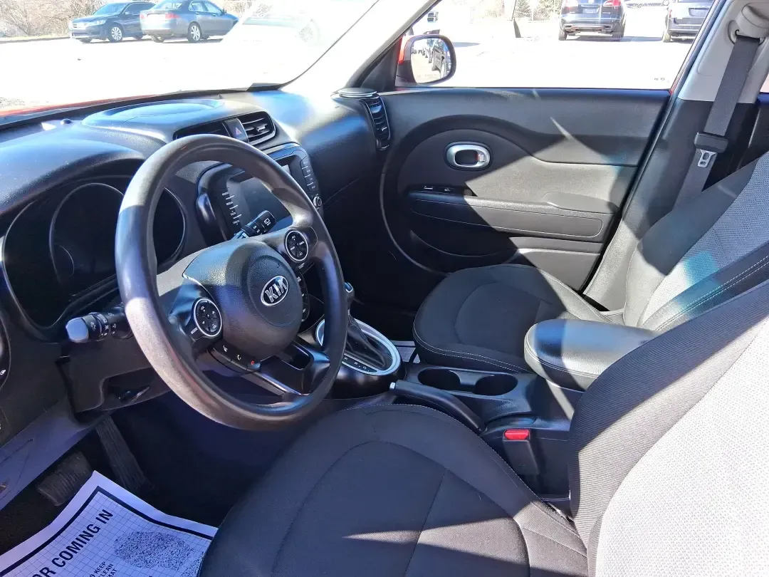 2018 Kia Soul + (KNDJP3A58J7) with an 2L I-4 gasoline direct injection engine, 6A transmission, located at 401 Woodman Dr, Riverside, OH, 45431, (937) 908-9800, 39.760899, -84.123421 - Need a dependable commuter that's easy to park in tight lots, roomy enough for Costco runs, and fun for weekend escapes to the MetroParks? This 2018 Kia Soul + in eye-catching Inferno Red fits the Riverside lifestyle perfectly-whether you're cruising along Woodman Dr, hopping on I-675 for a long com - Photo#9