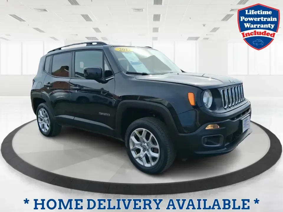 2017 Jeep Renegade Latitude 4x4 (ZACCJBBB3HP) with an 2.4L L4 DOHC 16V engine, 6M transmission, located at 8750 N County Rd 25A, Piqua, OH, 45356, (937) 908-9800, 40.164391, -84.232513 - Weekend adventures don't have to wait for perfect credit. If you want a compact SUV that's easy to park for daily errands, confident in Ohio weather, and ready for a quick getaway to Indian Lake or a scenic drive through Miami County backroads, this **2017 Jeep Renegade Latitude 4x4** is built for r - Photo#0