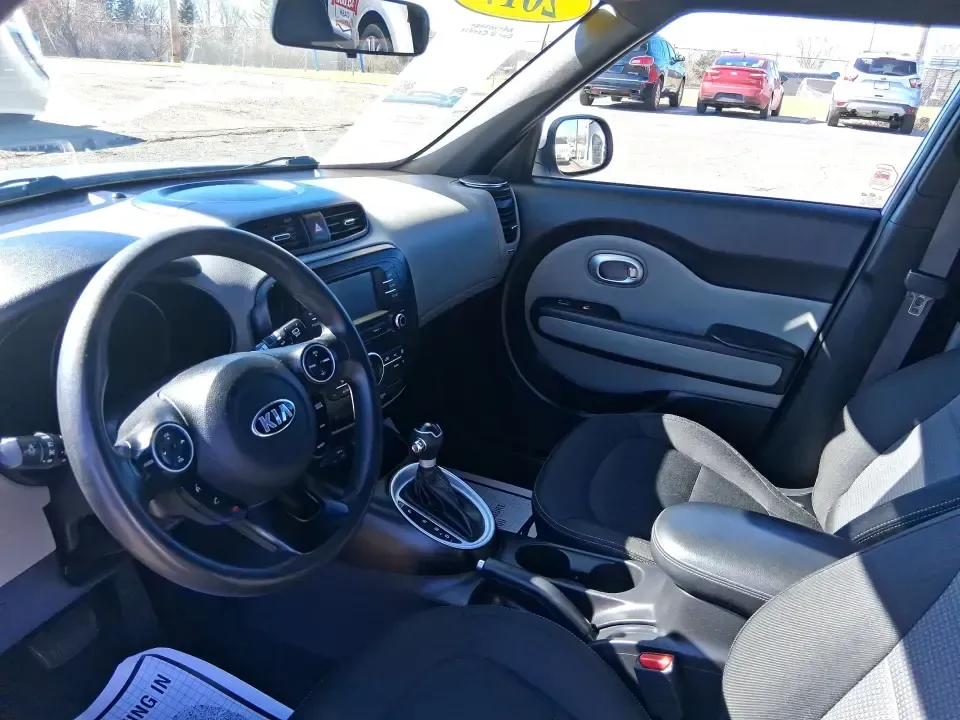 2017 Kia Soul + (KNDJP3A59H7) with an 2L I-4 gasoline direct injection engine, 6A transmission, located at 1951 S Dayton Lakeview Rd., New Carlisle, OH, 45344, (937) 908-9800, 39.890999, -84.050255 - Picture an easy-to-park, easy-to-live-with hatchback that's ready for daily commutes, campus runs, grocery trips, and weekend getaways without feeling bulky or boring. This **2017 Kia Soul +** in **Bright Silver** is a smart pick for drivers who want standout style, flexible cargo space, and confide - Photo#9