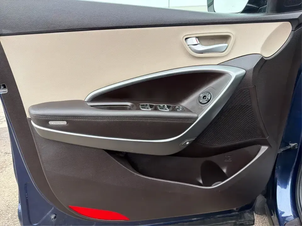 2018 Hyundai Santa Fe 2.4L (5XYZTDLB6JG) with an Theta II 2.4L I-4 gasoline direct injection engine, 6A transmission, located at 8750 N County Rd 25A, Piqua, OH, 45356, (937) 908-9800, 40.164391, -84.232513 - Road trips to Indian Lake, snowy school runs, and everyday commuting up and down I75 feel a lot easier when your SUV is roomy, confident in bad weather, and comfortable for everyone on board. This 2018 Hyundai Santa Fe 2.4L in striking Nightfall Blue is a practical, family-friendly sport utility tha - Photo#19