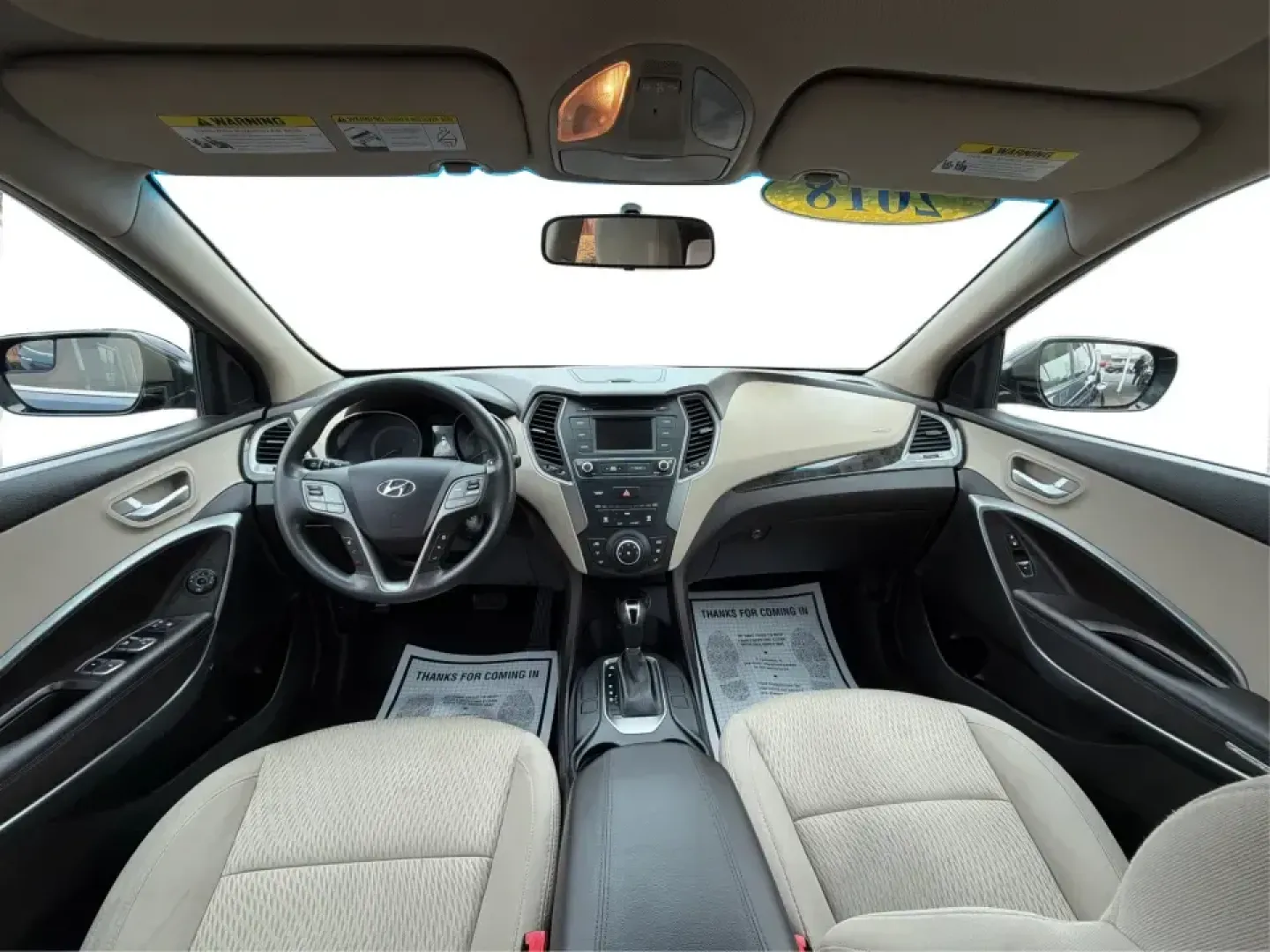 2018 Hyundai Santa Fe 2.4L (5XYZTDLB6JG) with an Theta II 2.4L I-4 gasoline direct injection engine, 6A transmission, located at 8750 N County Rd 25A, Piqua, OH, 45356, (937) 908-9800, 40.164391, -84.232513 - Road trips to Indian Lake, snowy school runs, and everyday commuting up and down I75 feel a lot easier when your SUV is roomy, confident in bad weather, and comfortable for everyone on board. This 2018 Hyundai Santa Fe 2.4L in striking Nightfall Blue is a practical, family-friendly sport utility tha - Photo#22