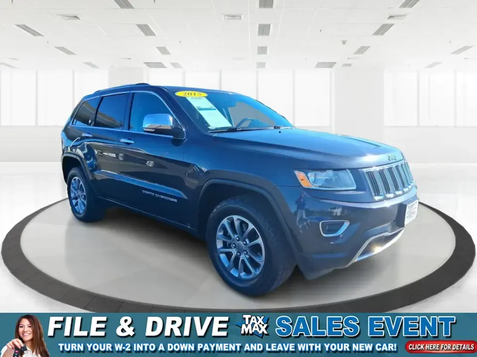 2015 Jeep Grand Cherokee Limited (1C4RJFBG5FC) with an 3.6L V6 DOHC 24V engine, 8-Speed Automatic transmission, located at 401 Woodman Dr, Riverside, OH, 45431, (937) 908-9800, 39.760899, -84.123421 - Picture your next weekend: you're loading up the family for a day at Carriage Hill MetroPark, cruising I675 with the heated steering wheel on, and still having the confidence to take the long way home when the weather turns. This 2015 Jeep Grand Cherokee Limited is built for real life in Riverside, - Photo#0
