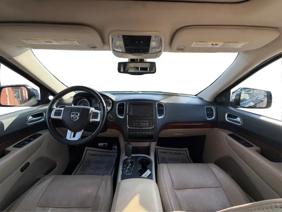 2013 Dodge Durango Citadel (1C4SDJET6DC) with an 5.7L V8 OHV 16V engine, 5-Speed Automatic transmission, located at 8750 N County Rd 25A, Piqua, OH, 45356, (937) 908-9800, 40.164391, -84.232513 - Need one SUV that can handle school drop-offs, I-75 commutes, and a loaded-up weekend trip to Indian Lake or a tailgate in Dayton-without giving up comfort or capability? This 2013 Dodge Durango Citadel in True Blue Pearlcoat is built for real-life Ohio driving, with confident 4WD/AWD traction, V8 p - Photo#22