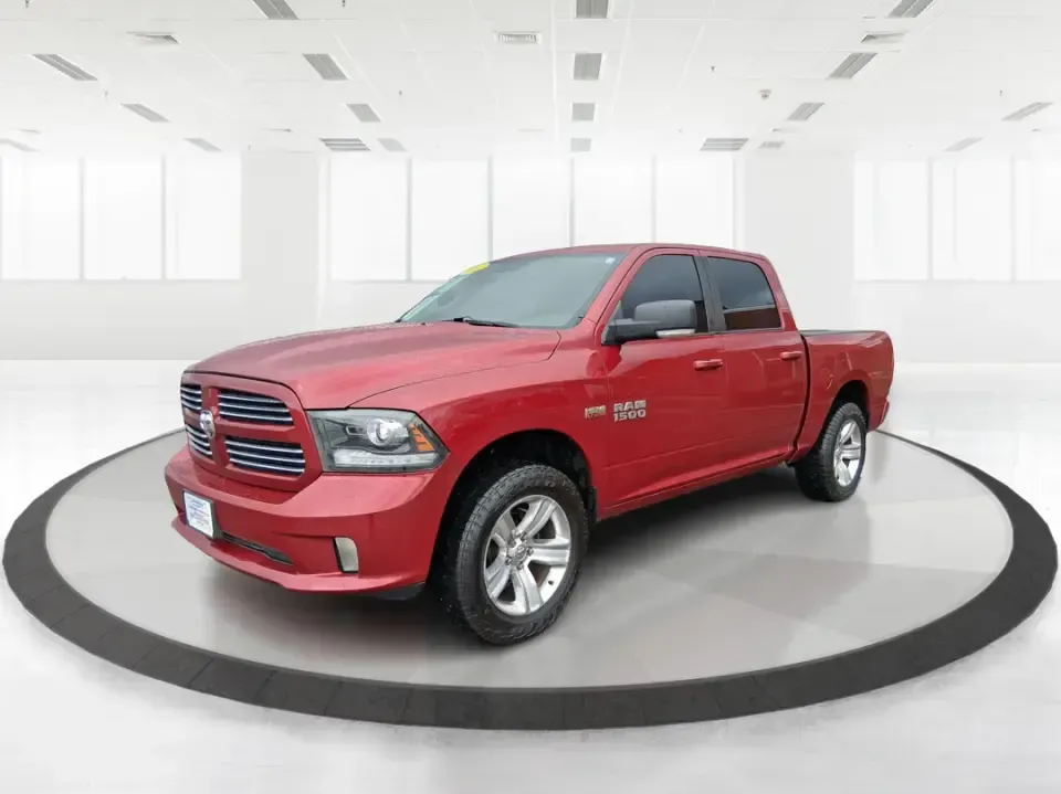 2014 Ram 1500 Sport (1C6RR7MT6ES) with an HEMI 5.7L V-8 variable valve control engine, 6-Speed Automatic transmission, located at 401 Woodman Dr, Riverside, OH, 45431, (937) 908-9800, 39.760899, -84.123421 - Need a truck that can handle weekday work, weekend getaways, and everything Ohio weather throws at you? This Flame Red Clearcoat 2014 Ram 1500 Sport Crew Cab 4WD is built for real life-hauling project supplies to a home in Riverside, towing toys for a day near Eastwood MetroPark, or loading up the f - Photo#8